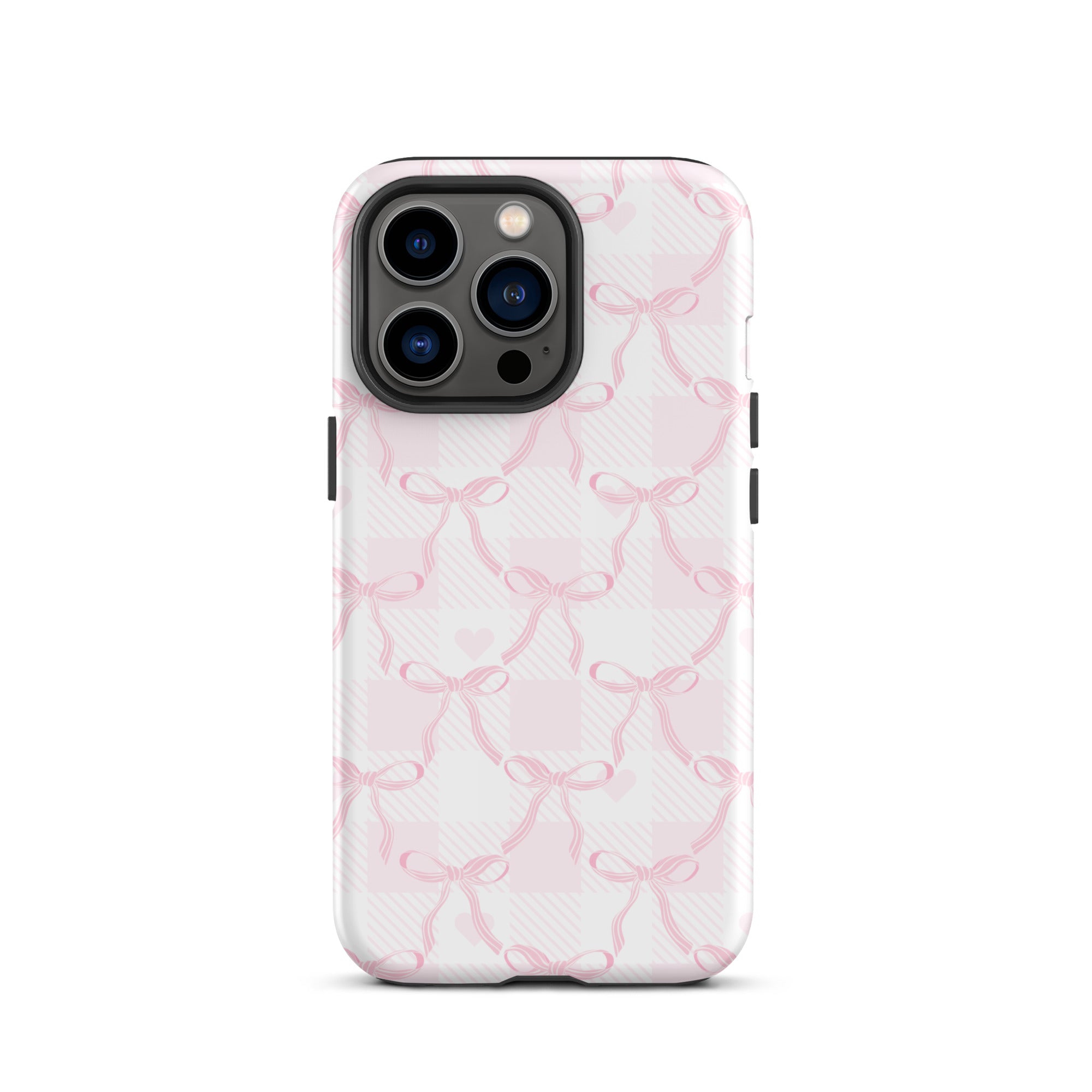 Pink Ribbon Bows iPhone Case