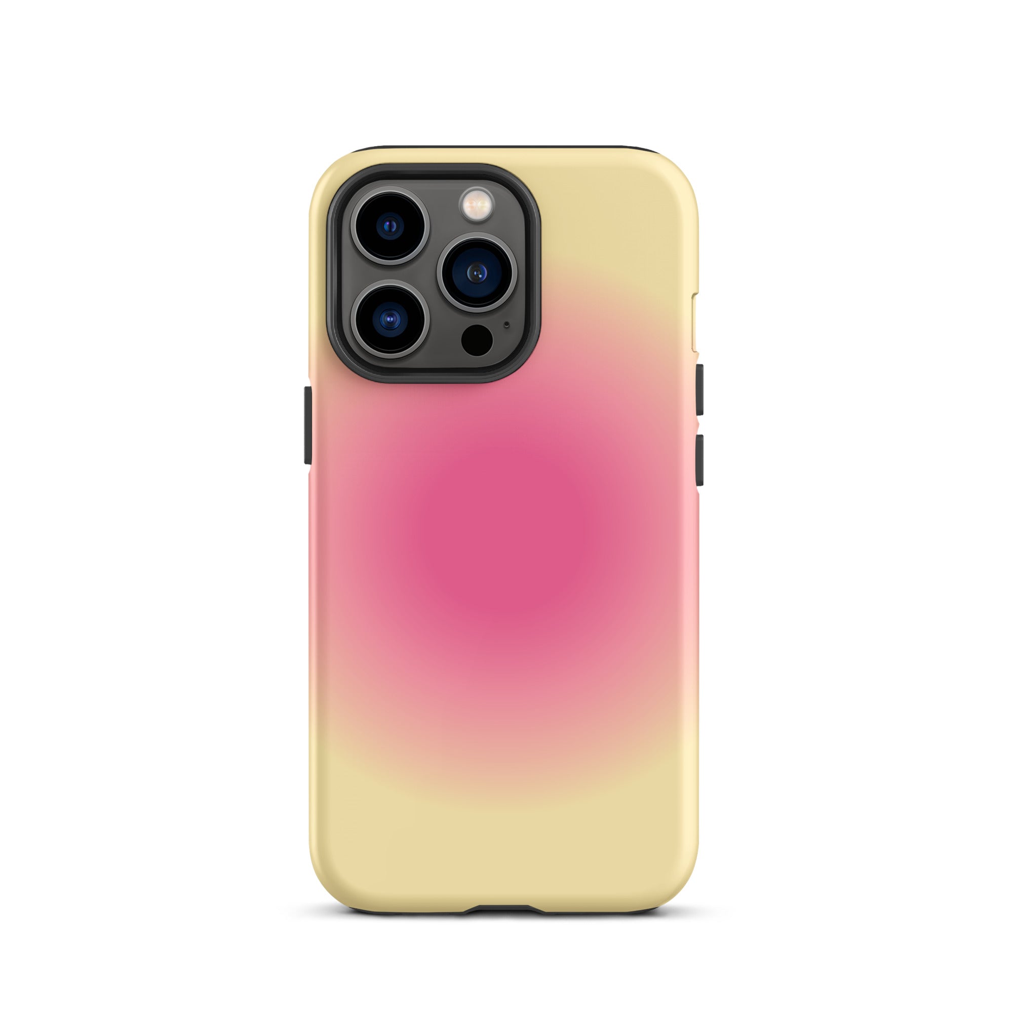 Pink & Yellow Aura iPhone Case