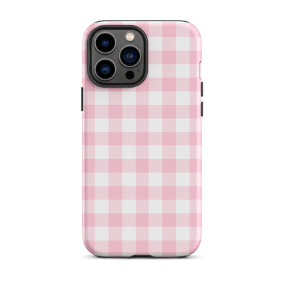 Pink Gingham iPhone Case iPhone 13 Pro Max Matte