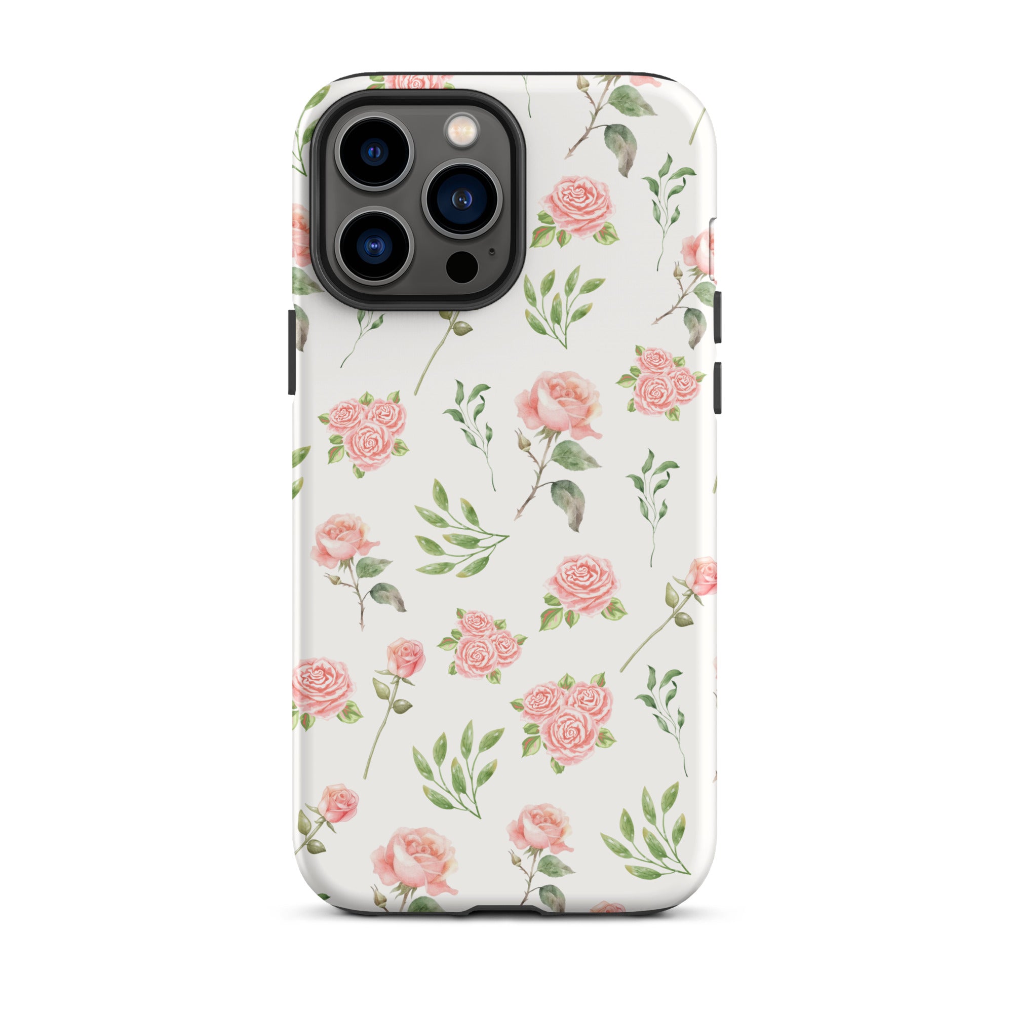 Pink Vintage Roses iPhone Case