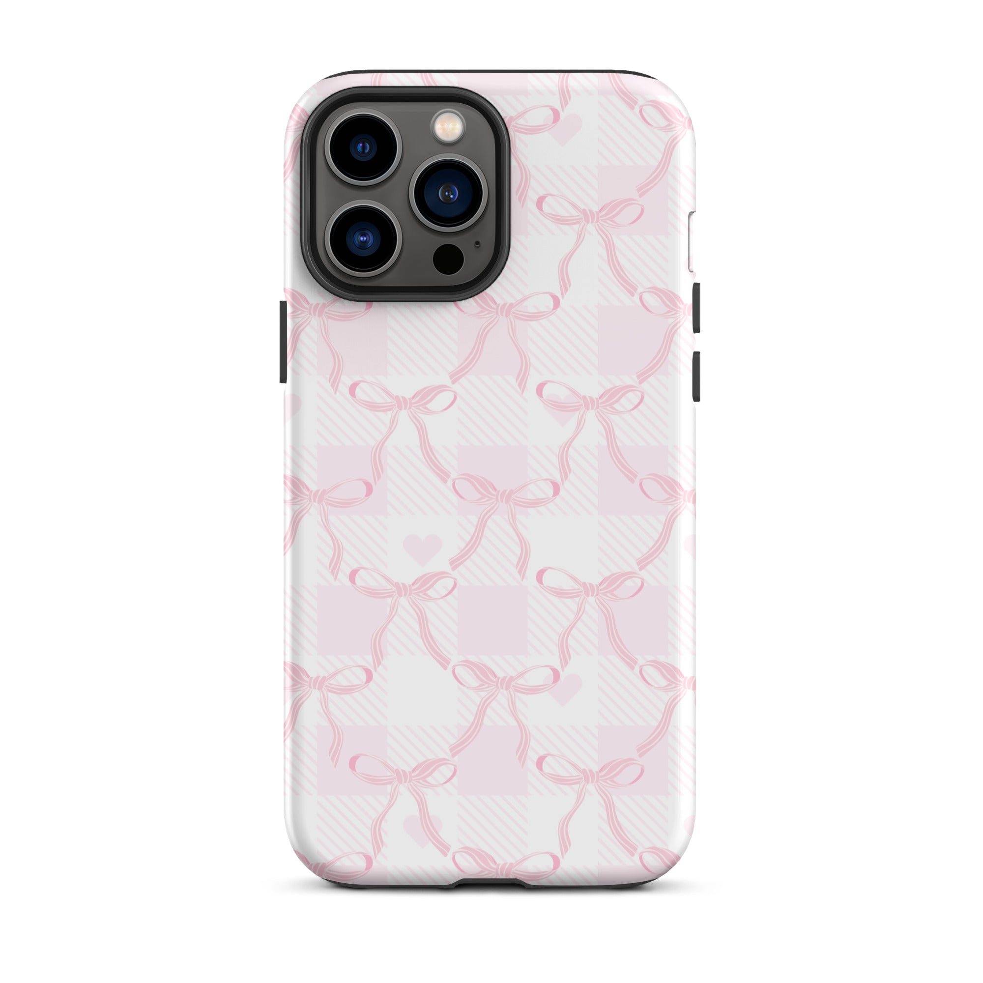 Pink Ribbon Bows iPhone Case