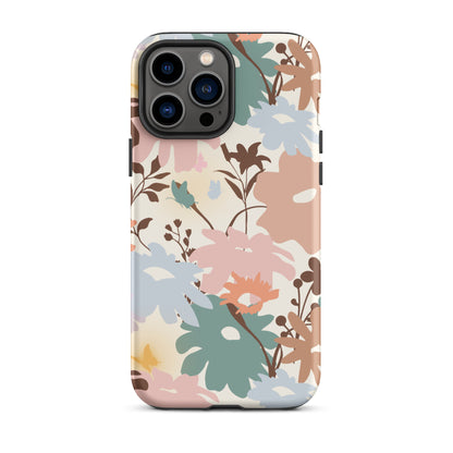 Retro Floral Fusion iPhone Case