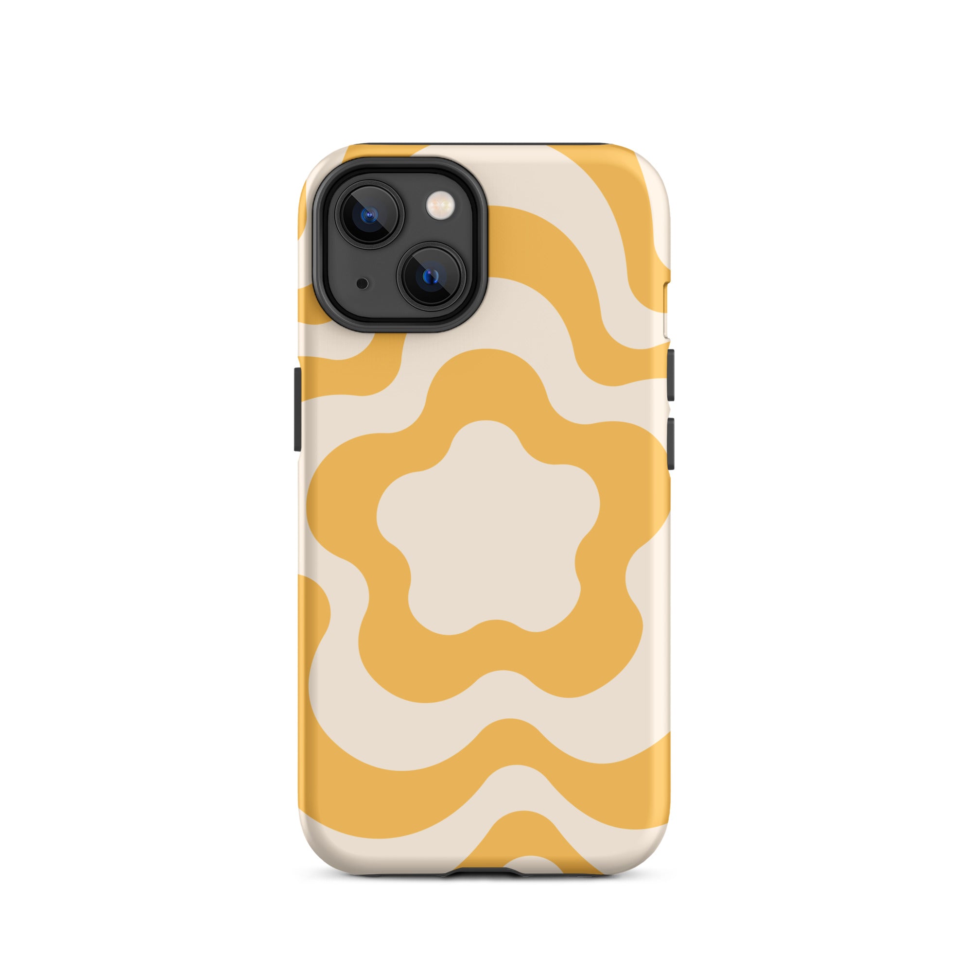 Yellow Retro Flowers iPhone Case iPhone 14 Matte