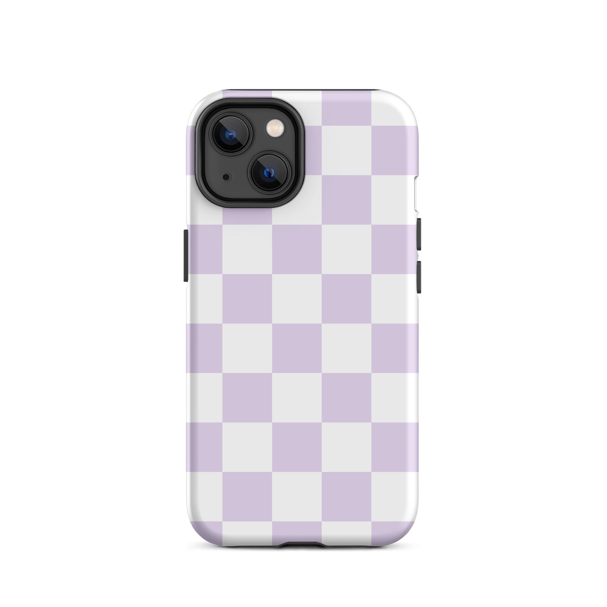 Pastel Purple Checkered iPhone Case iPhone 14 Matte