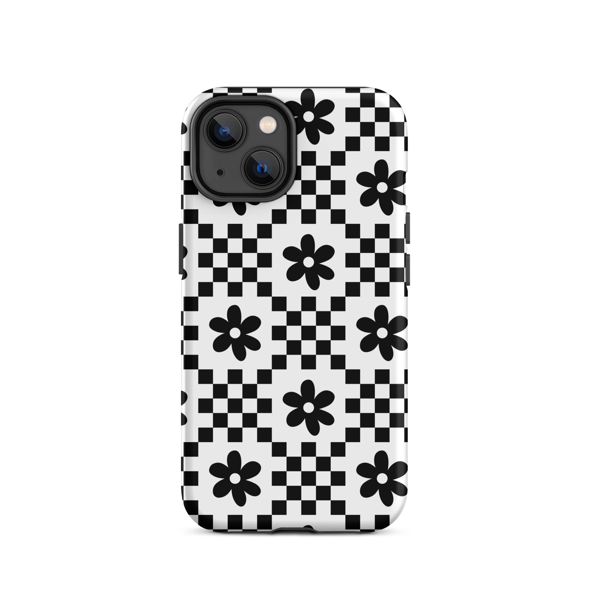 Monochrome Daisy iPhone Case iPhone 14 Matte