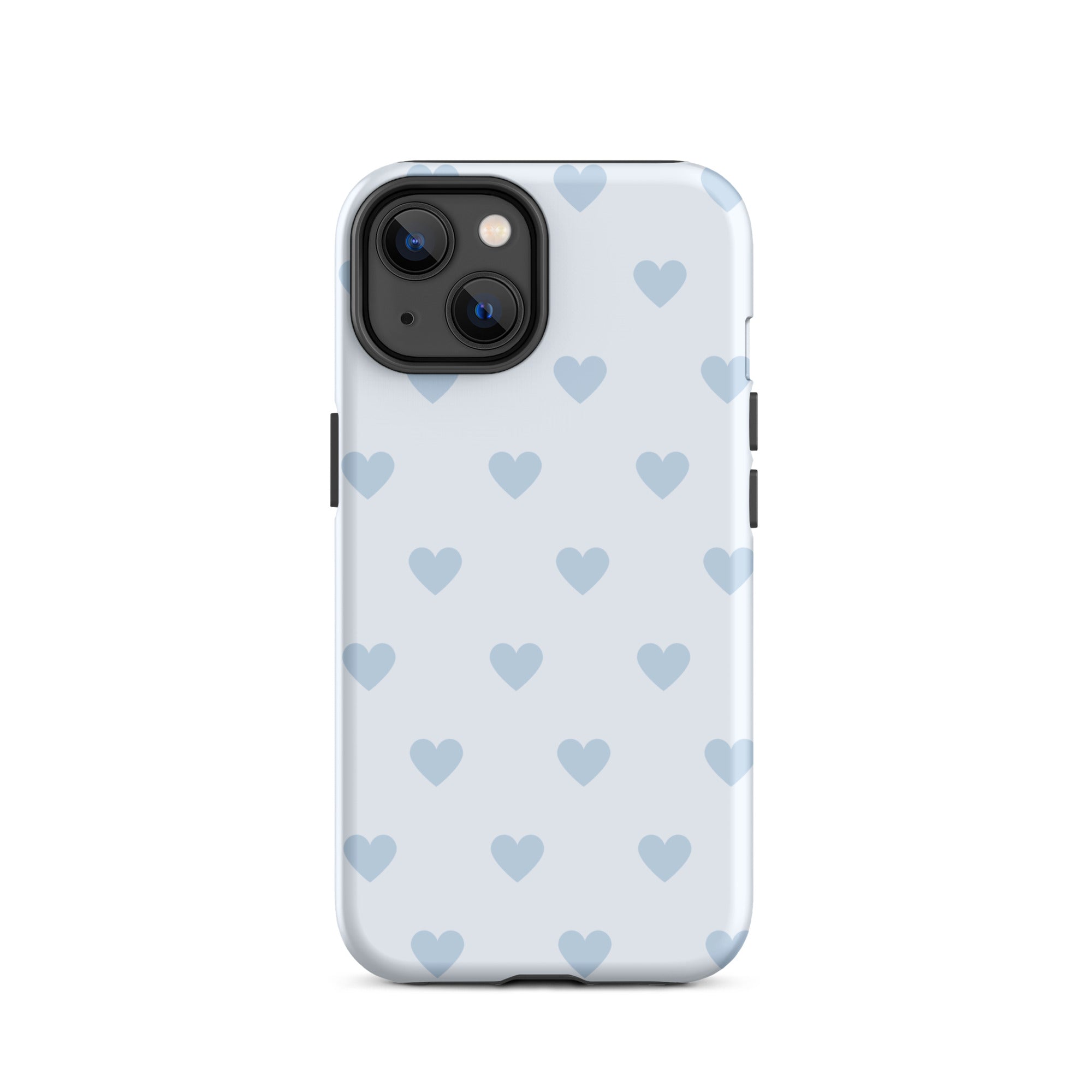 Light Blue Hearts iPhone Case