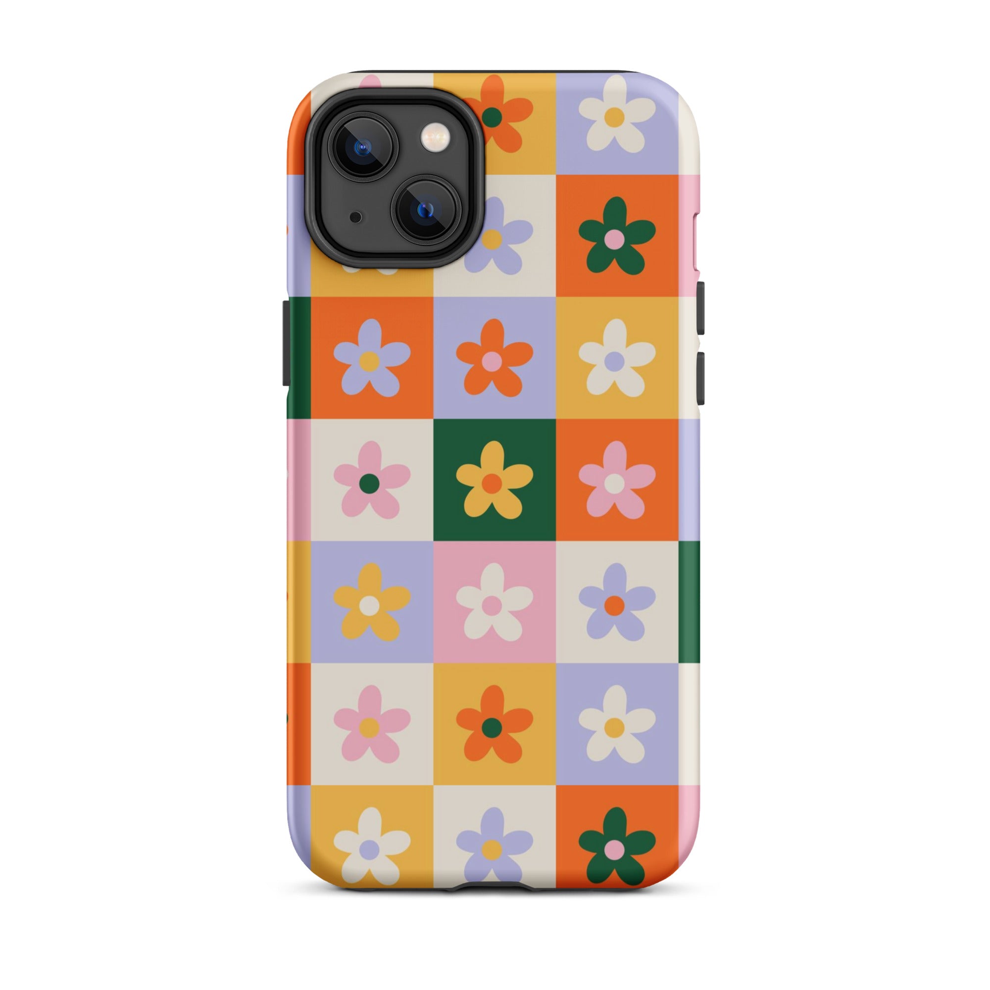 Patchwork Flowers iPhone Case iPhone 14 Plus Matte