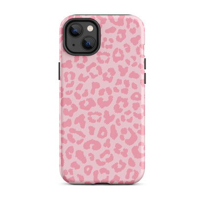 Pink Leopard iPhone Case iPhone 14 Plus Matte