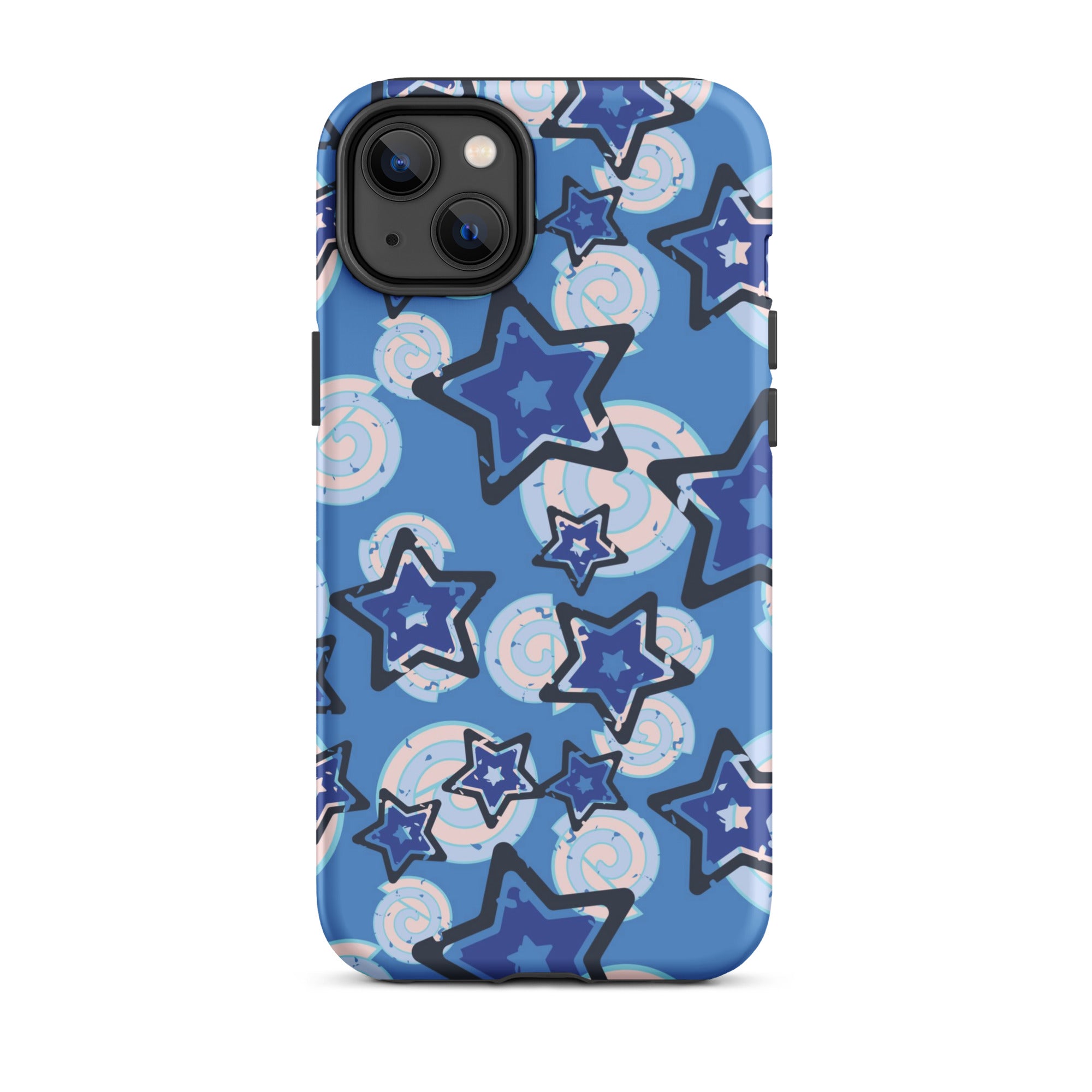 Y2K Blue Star iPhone Case iPhone 14 Plus Matte