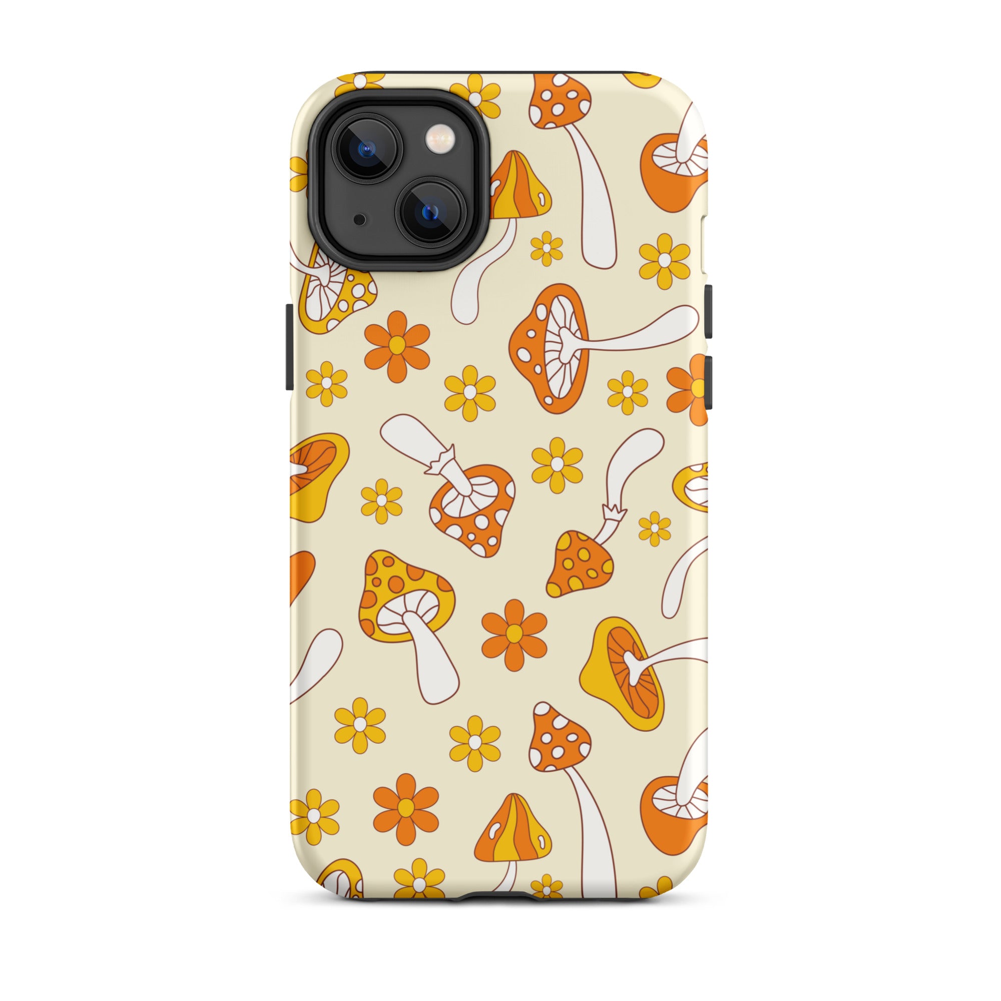 Retro Mushrooms iPhone Case iPhone 14 Plus Matte