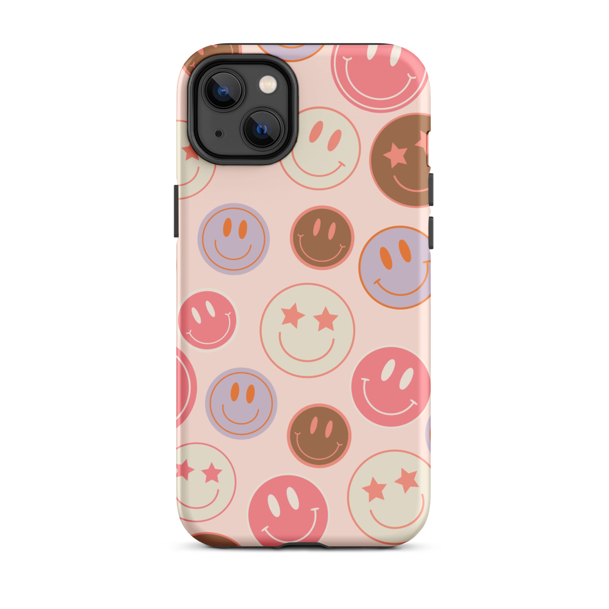 Preppy Pink Smiley Faces iPhone Case