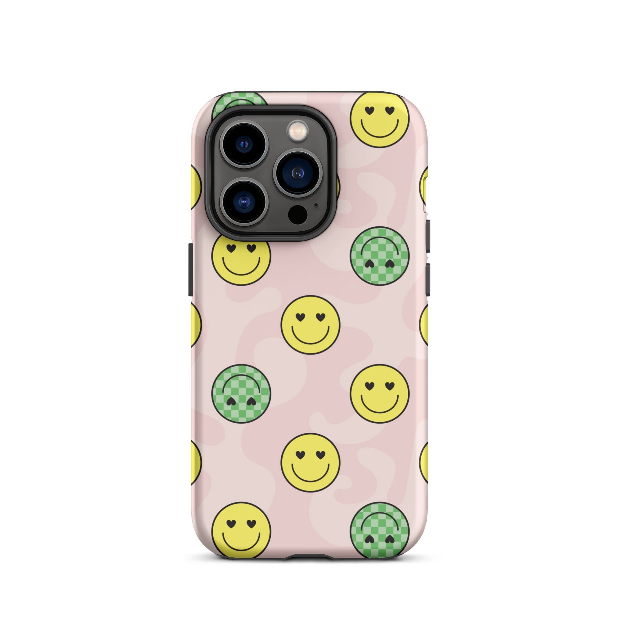 Preppy Smiley Faces iPhone Case iPhone 14 Pro Matte