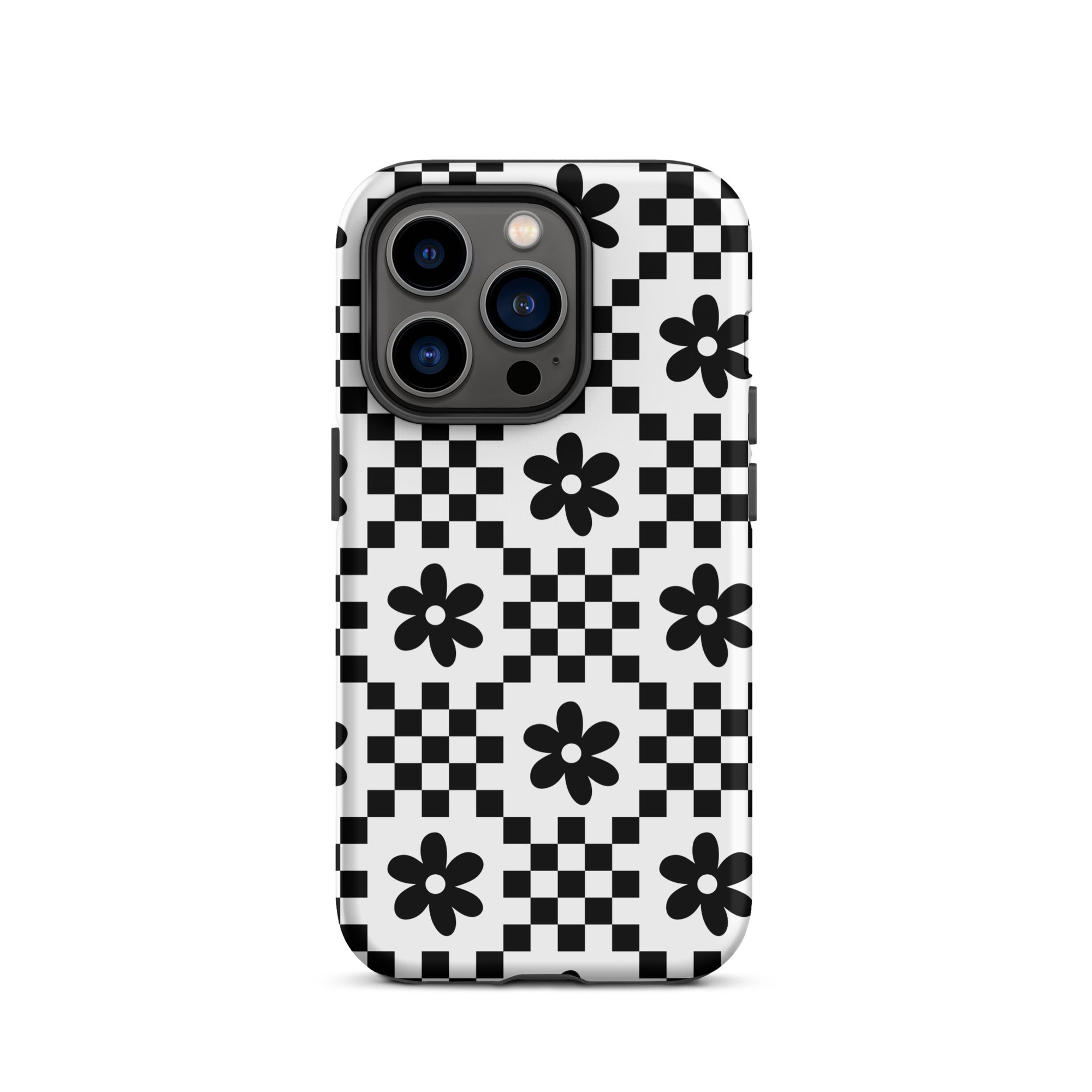 Monochrome Daisy iPhone Case iPhone 14 Pro Matte