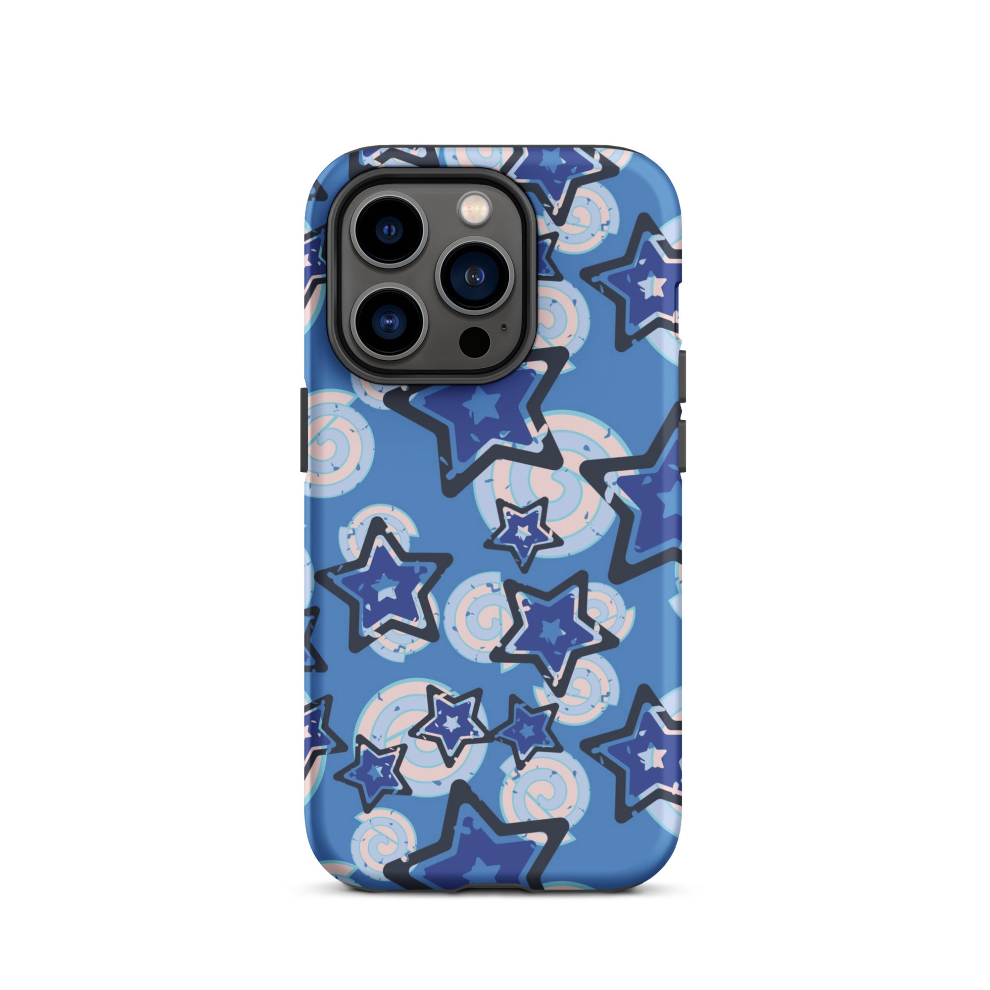 Y2K Blue Star iPhone Case iPhone 14 Pro Matte