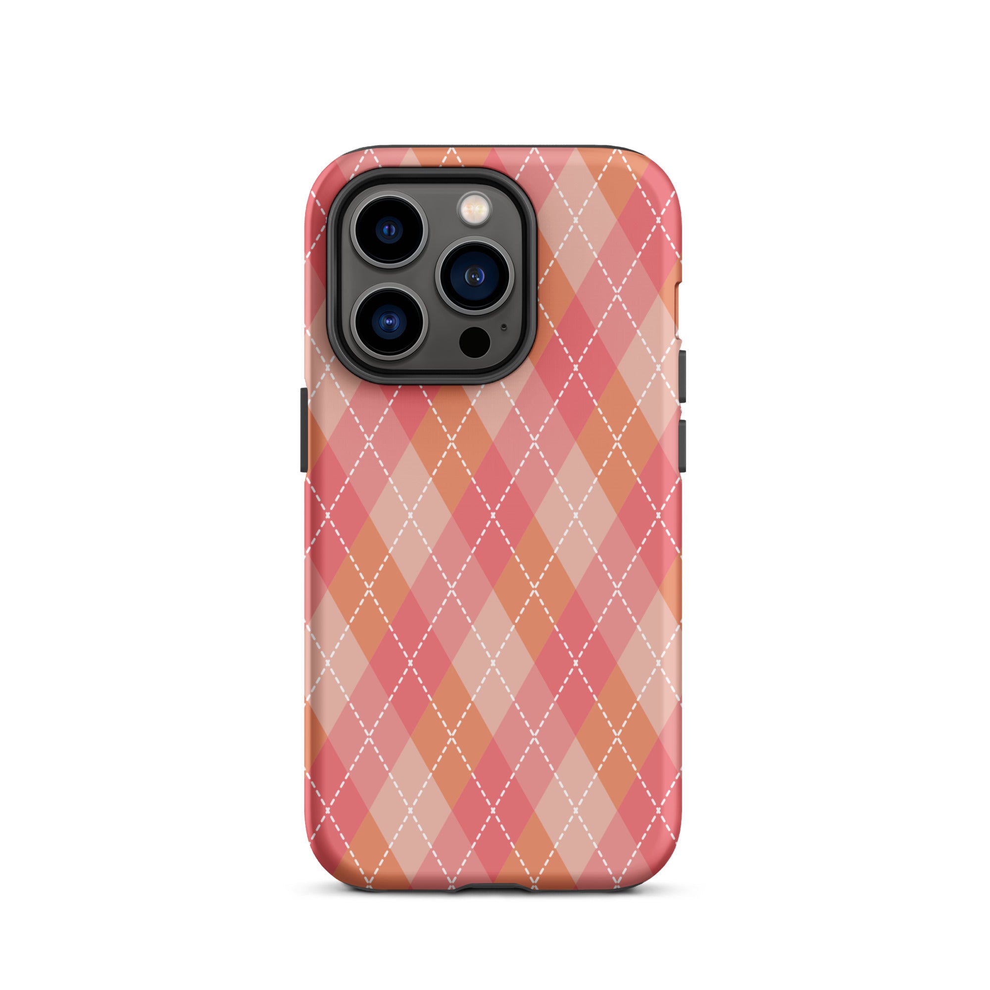 Pink Argyle iPhone Case