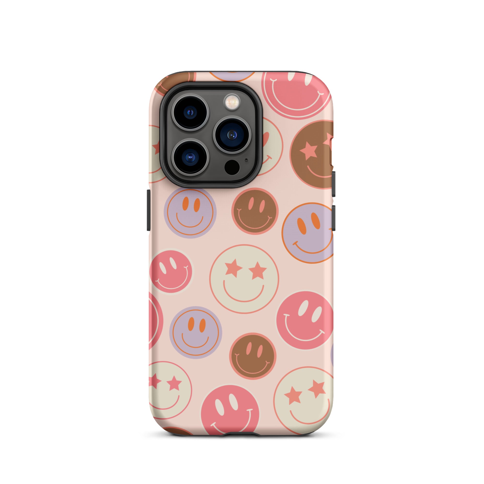 Preppy Pink Smiley Faces iPhone Case