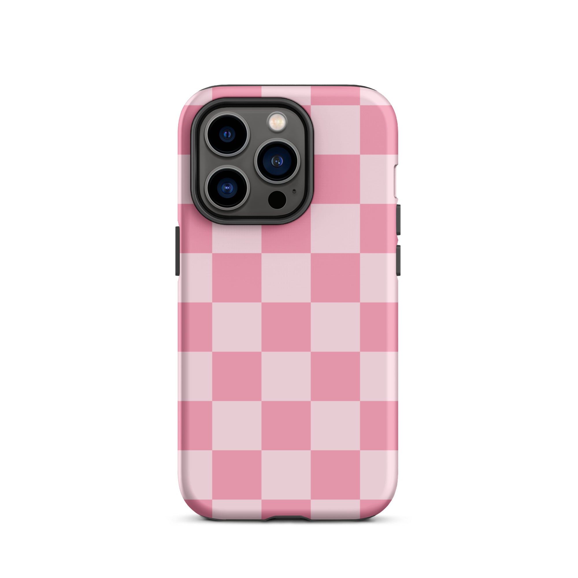 Pink & Light Pink Checkered iPhone Case