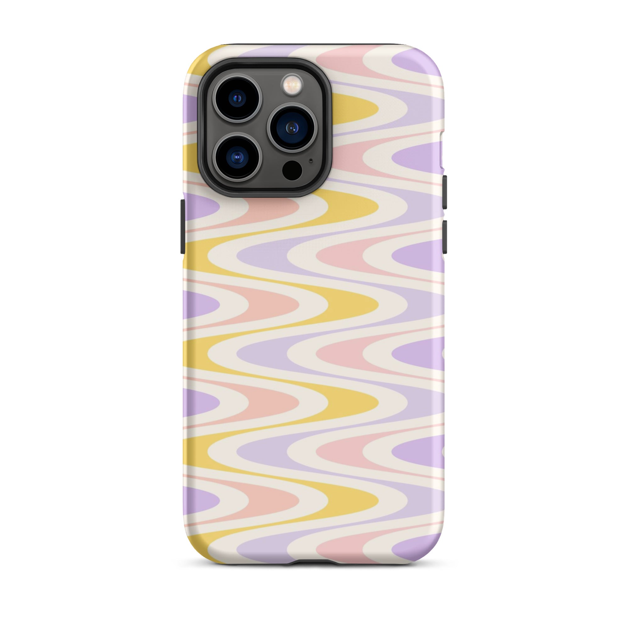 Pastel Retro Wavy iPhone Case iPhone 14 Pro Max Matte