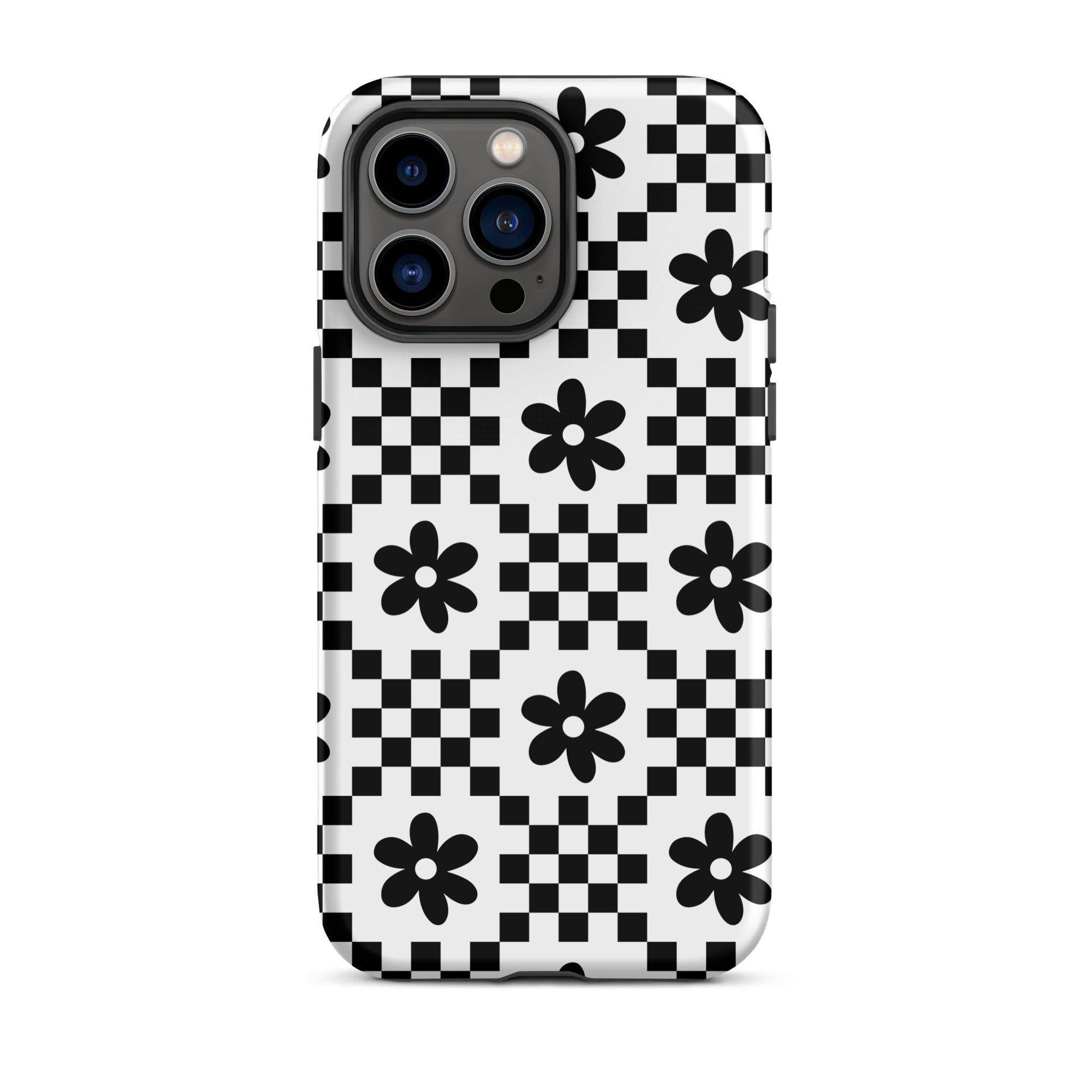 Monochrome Daisy iPhone Case iPhone 14 Pro Max Matte
