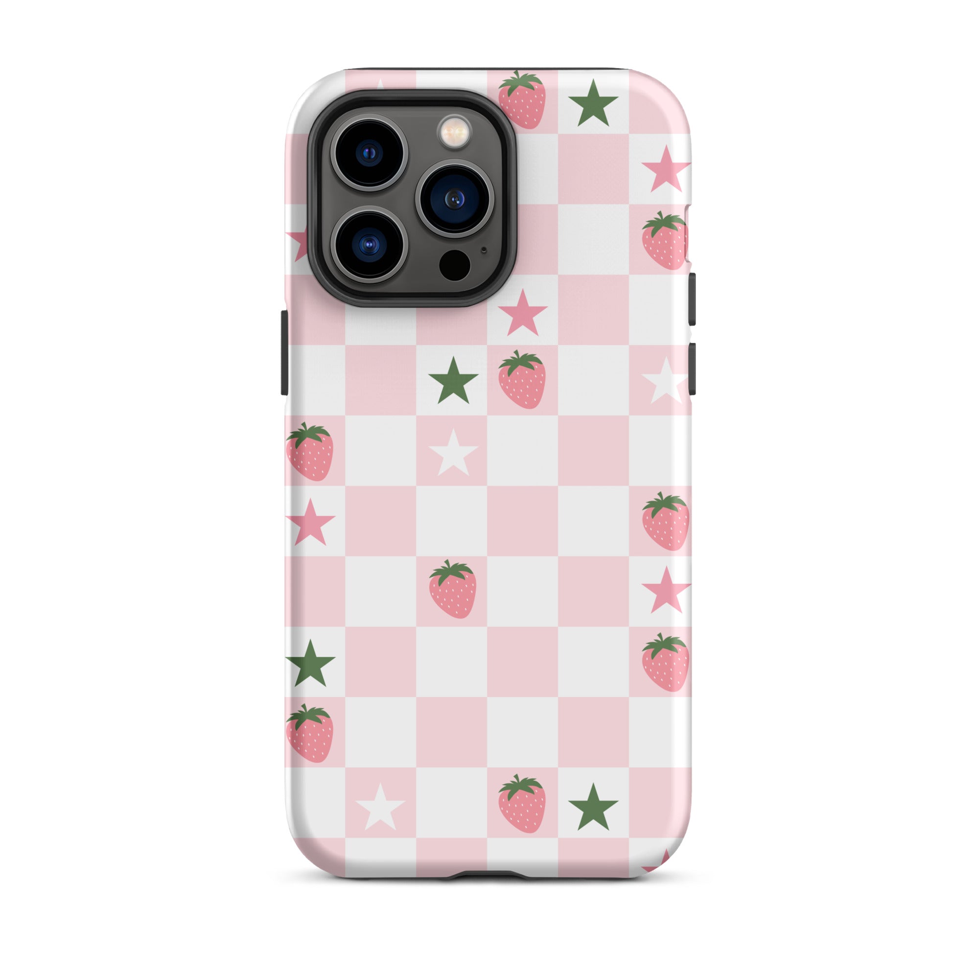 Strawberry Check iPhone Case