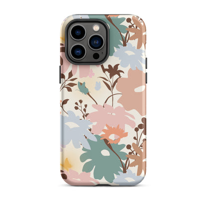 Retro Floral Fusion iPhone Case