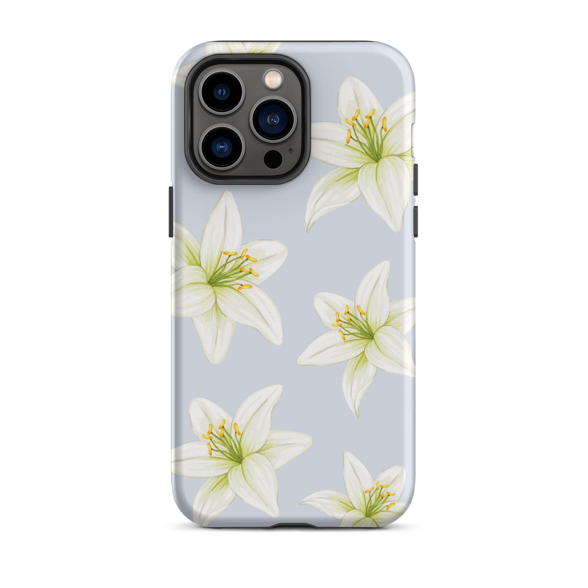 Blue Tiger Lily iPhone Case
