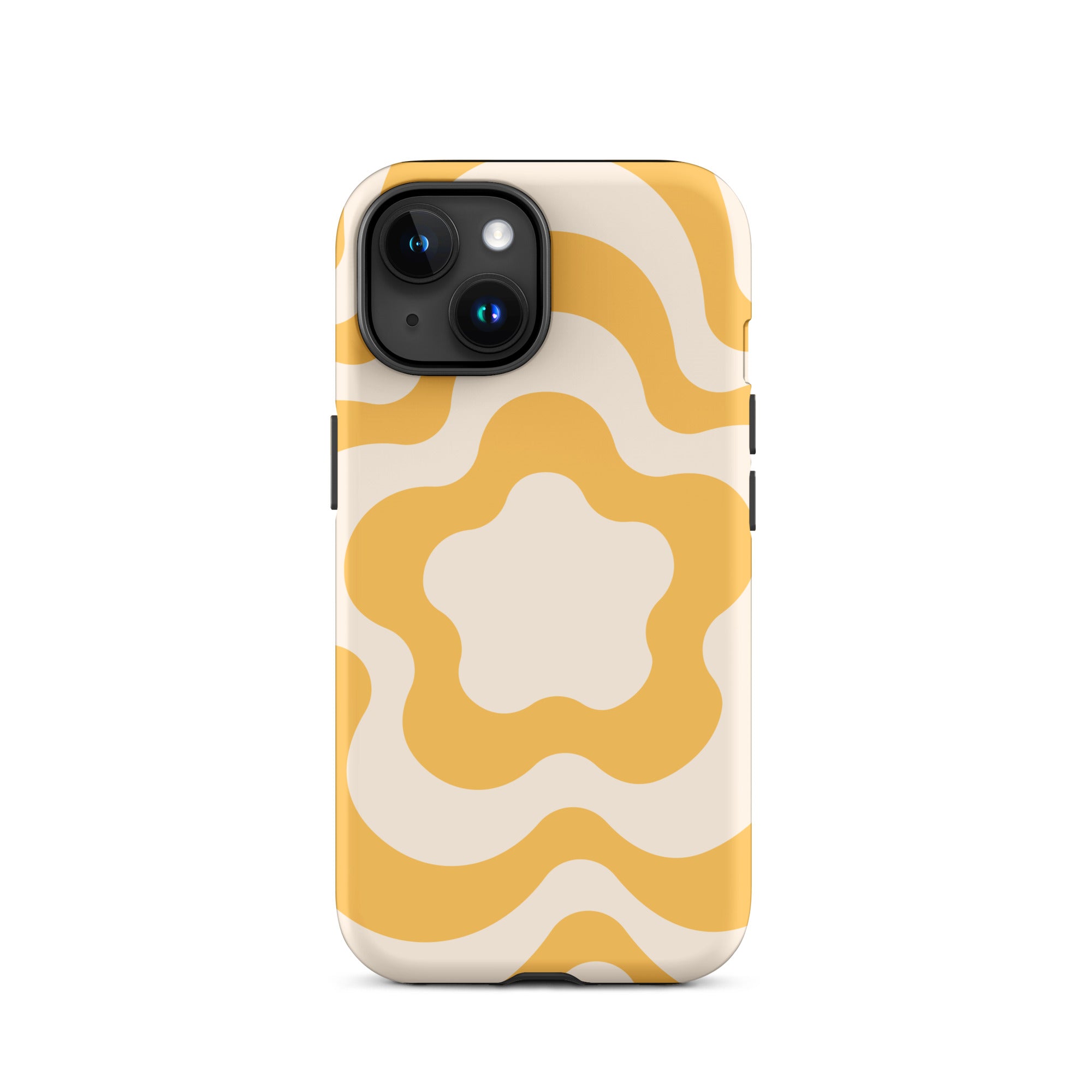 Yellow Retro Flowers iPhone Case iPhone 15 Matte