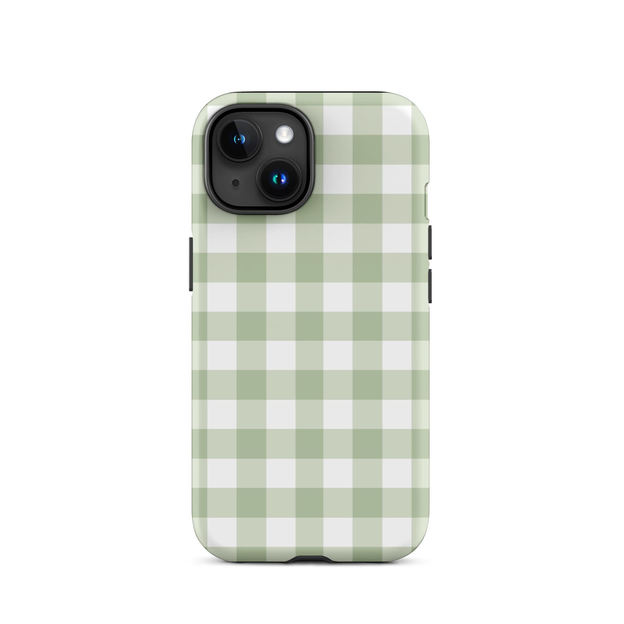 Green Gingham iPhone Case