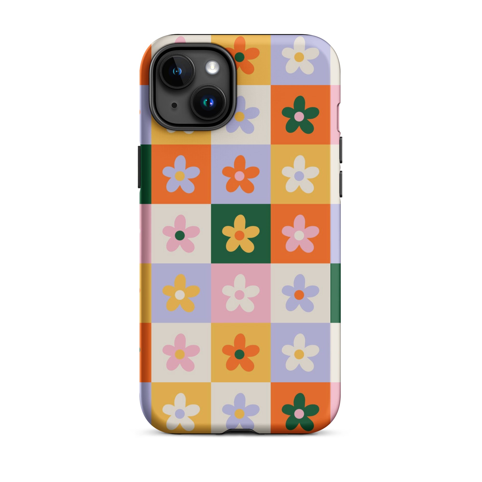 Patchwork Flowers iPhone Case iPhone 15 Plus Matte