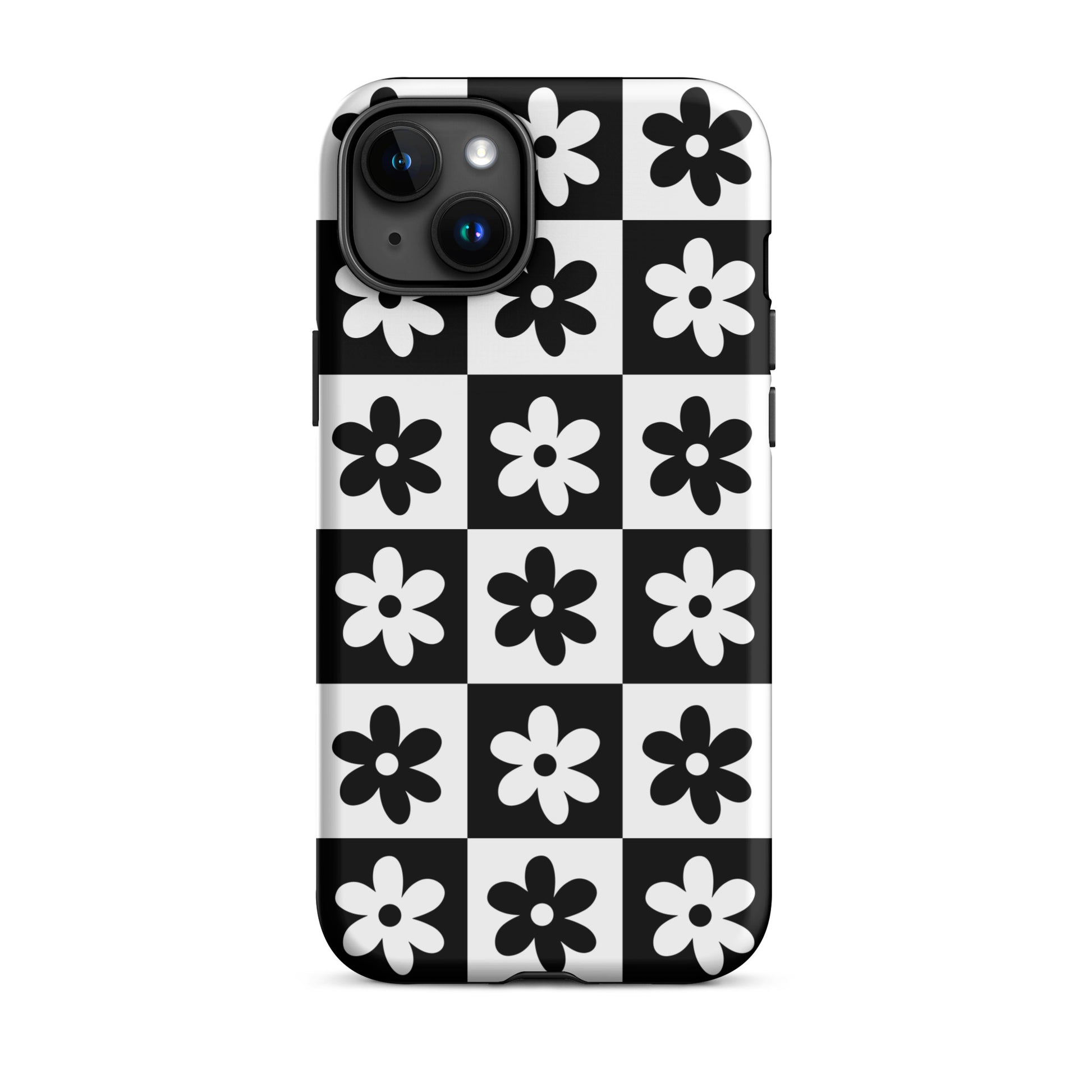 Black & White Garden iPhone Case iPhone 15 Plus Matte