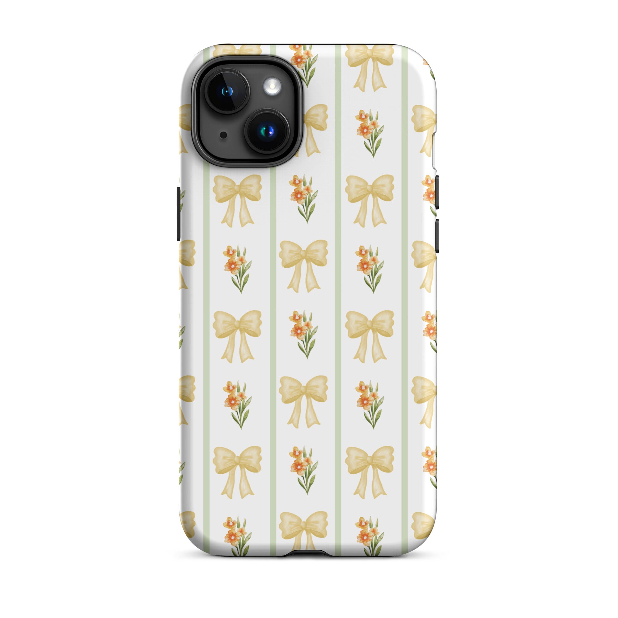 Yellow Bows iPhone Case