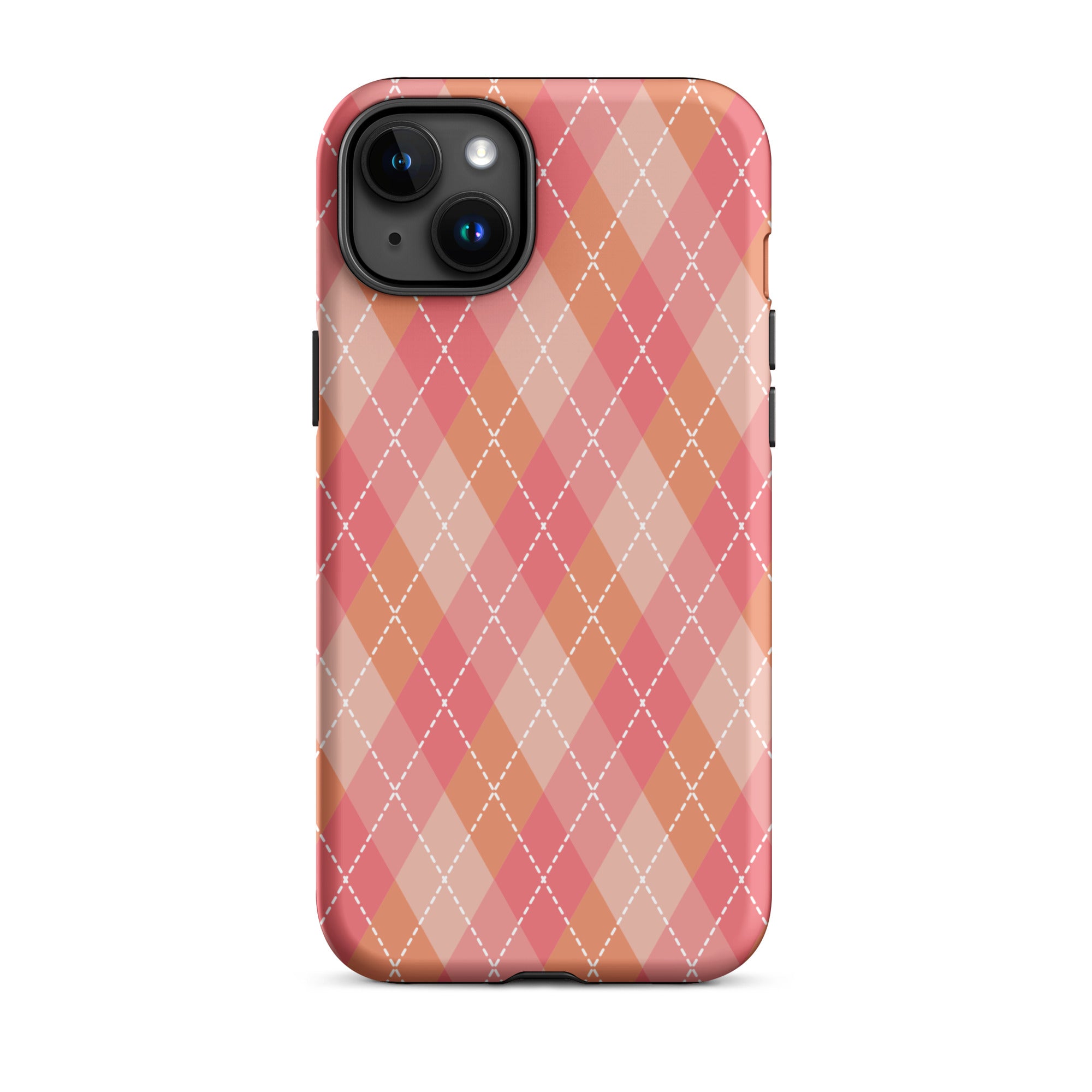 Pink Argyle iPhone Case