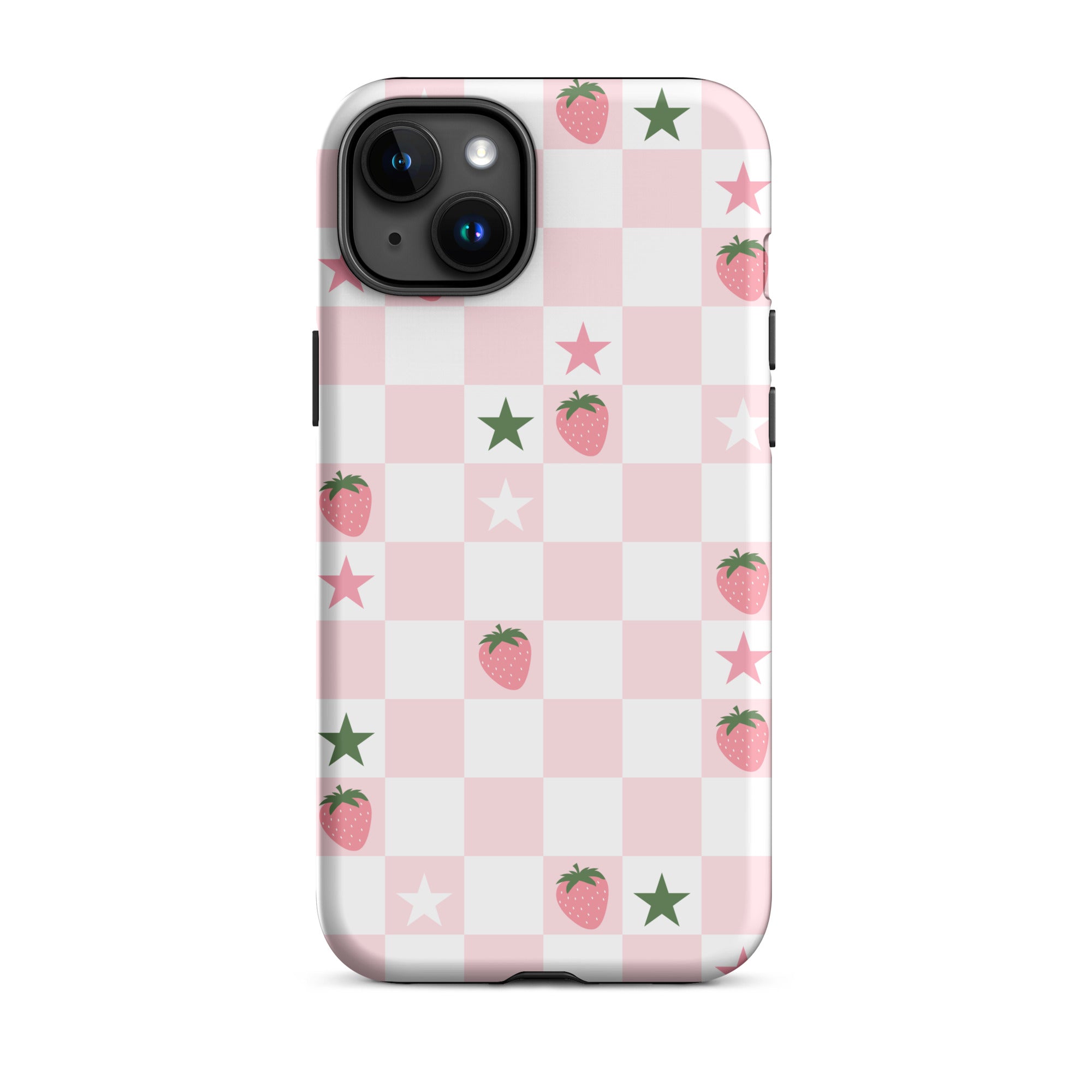 Strawberry Check iPhone Case