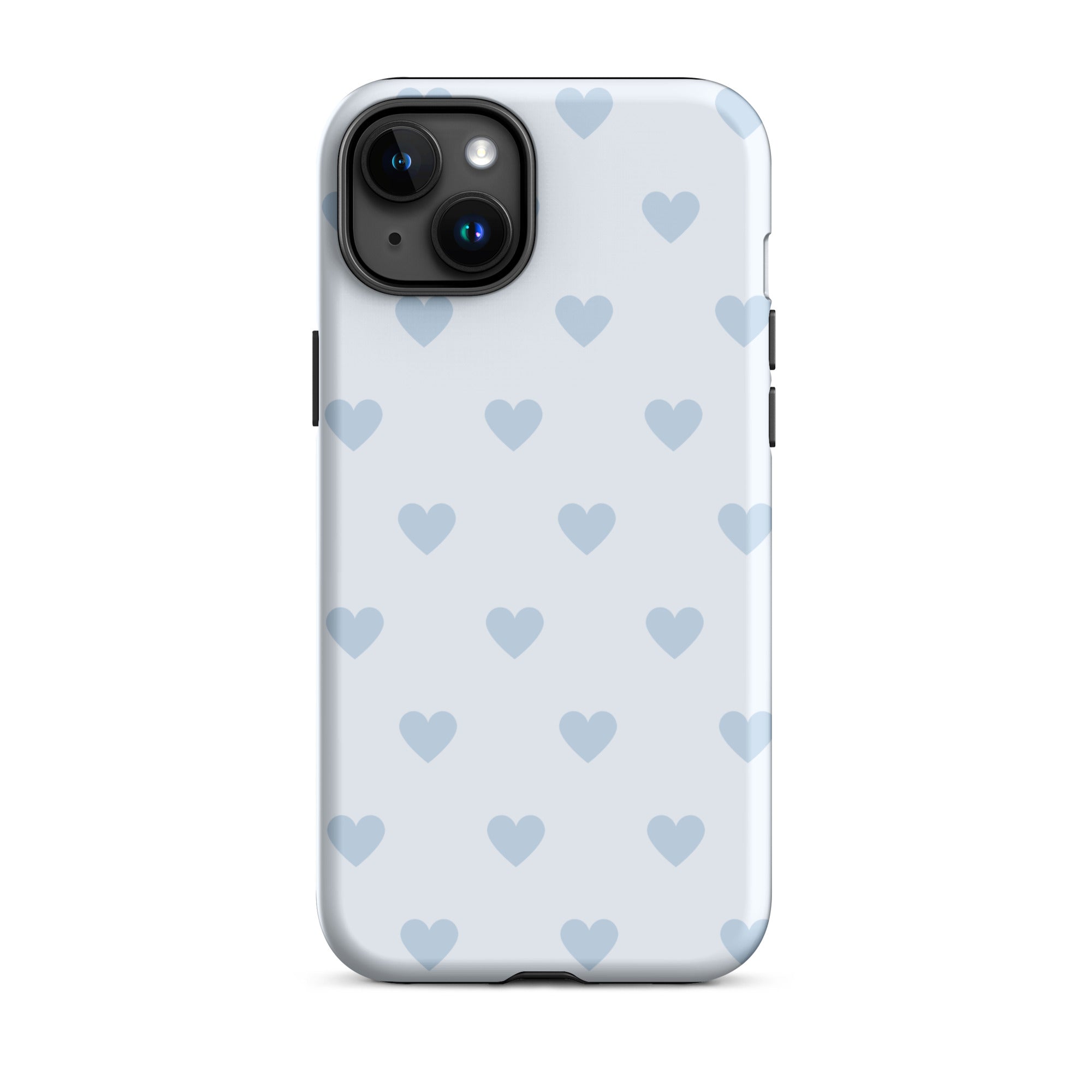 Light Blue Hearts iPhone Case