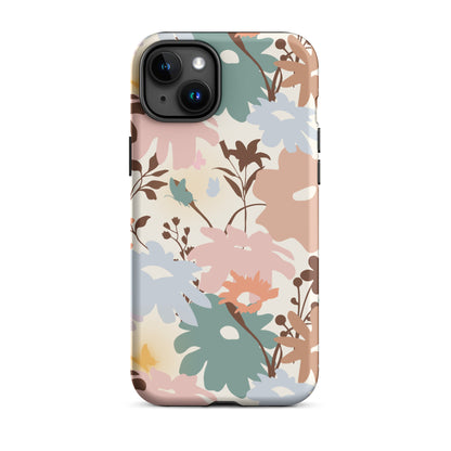 Retro Floral Fusion iPhone Case