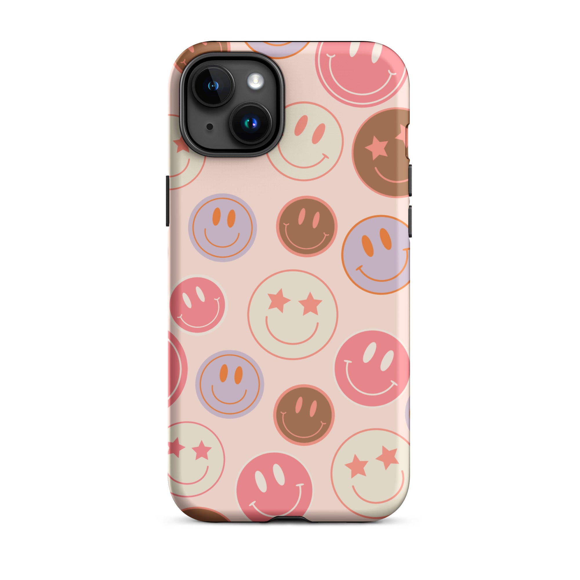 Preppy Pink Smiley Faces iPhone Case