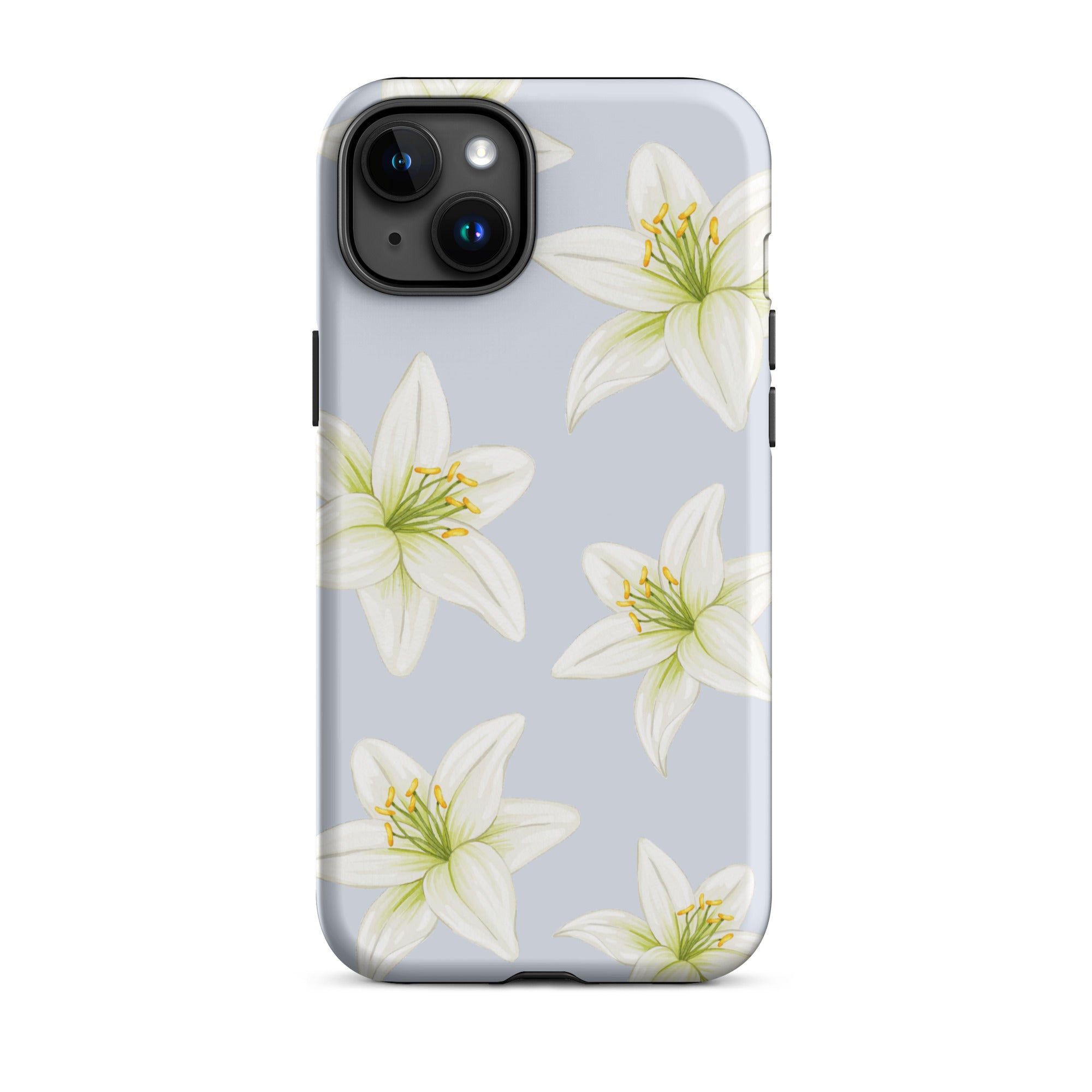 Blue Tiger Lily iPhone Case