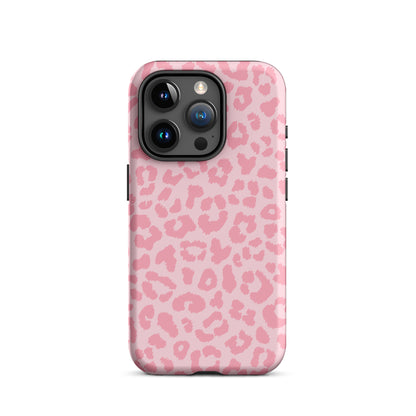 Pink Leopard iPhone Case iPhone 15 Pro Matte