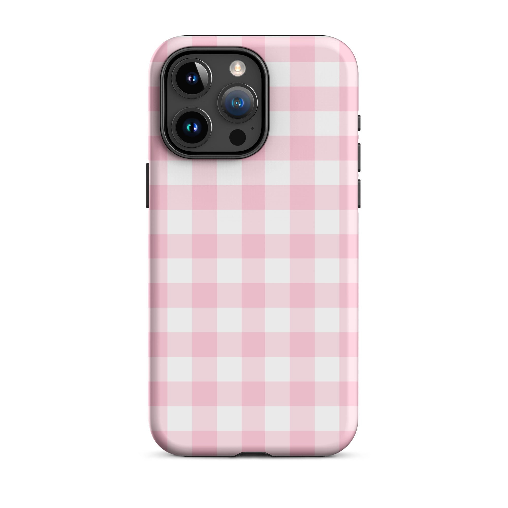 Pink Gingham iPhone Case iPhone 15 Pro Max Matte