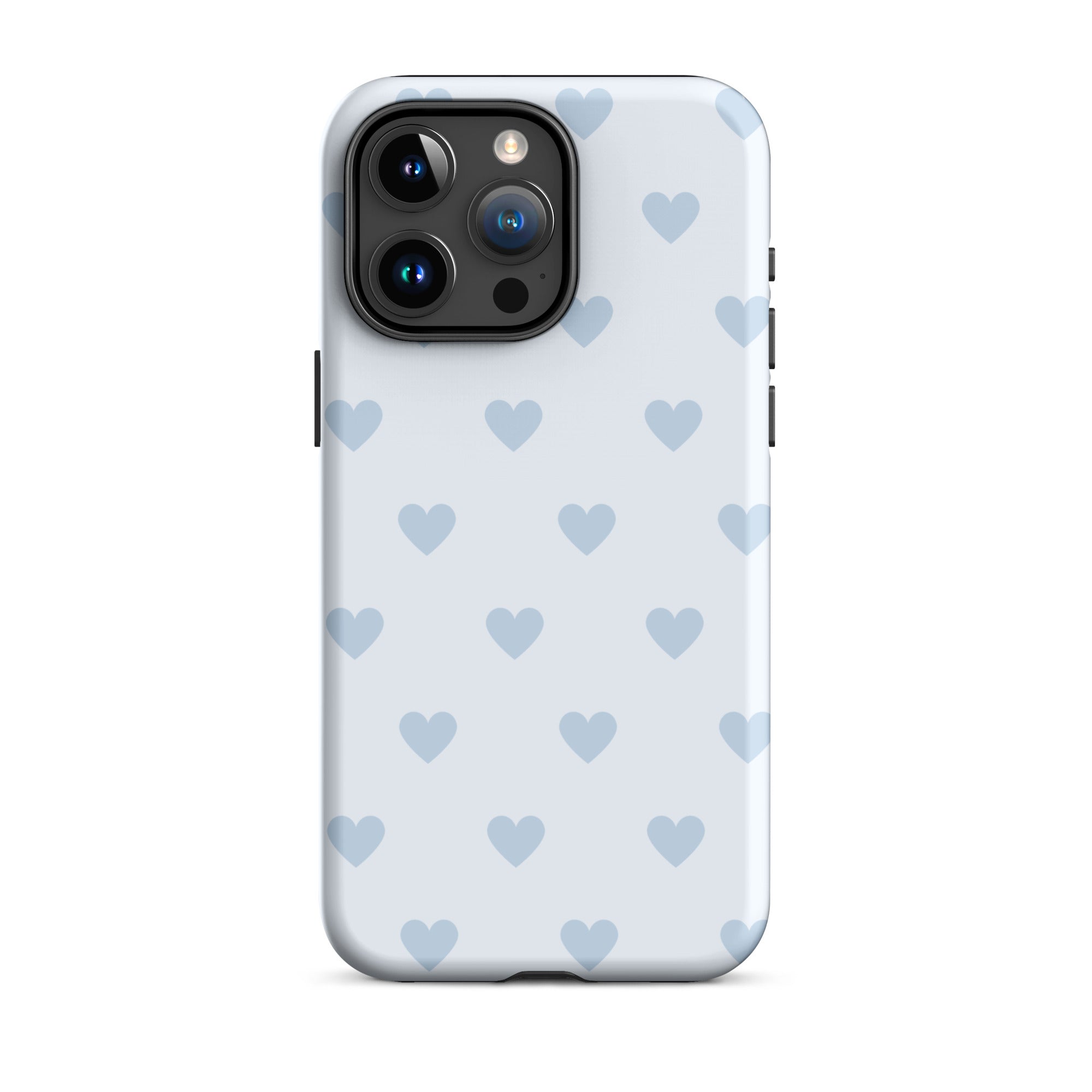 Light Blue Hearts iPhone Case