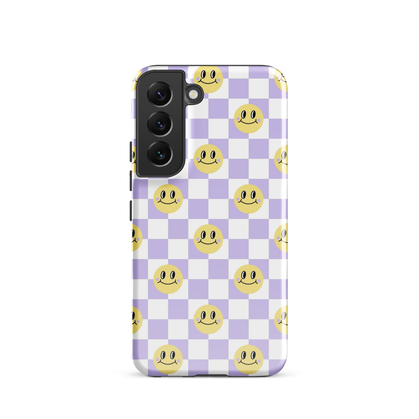 Checkered Smiley Faces Samsung Case