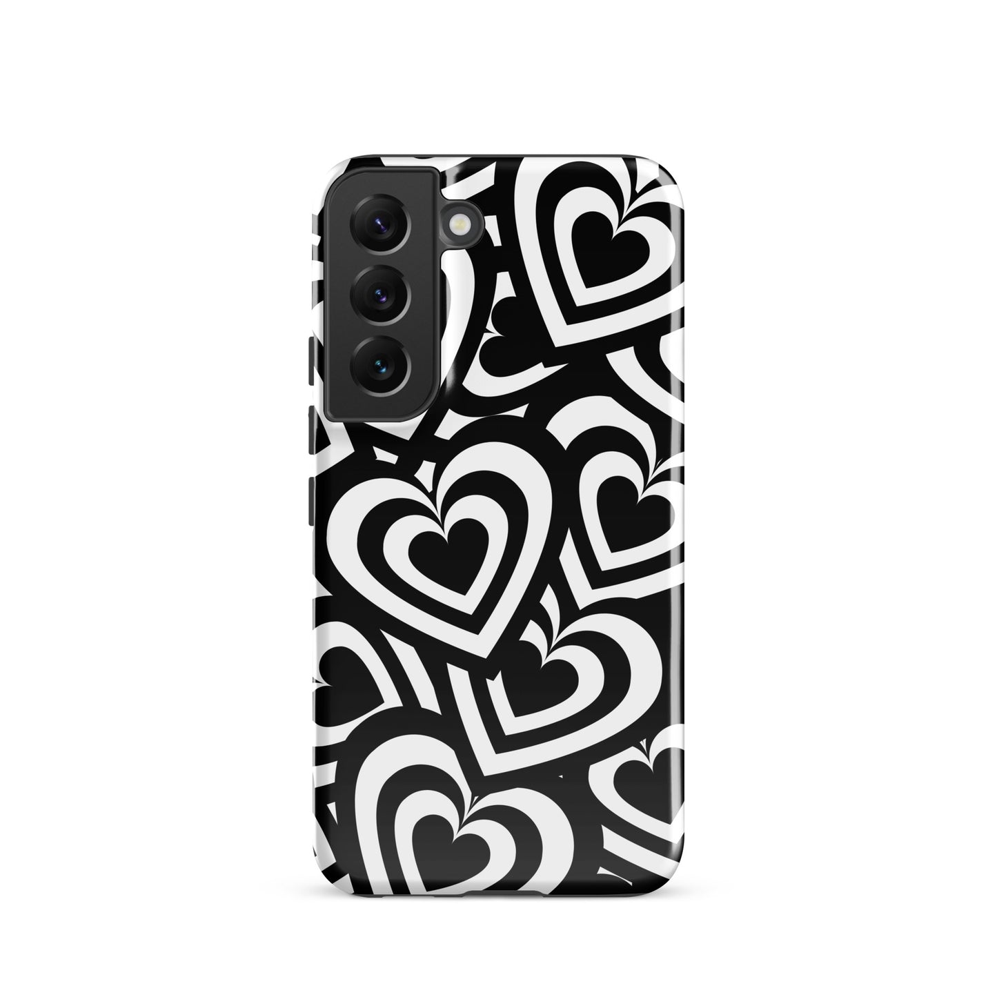 Black & White Hearts Samsung Case