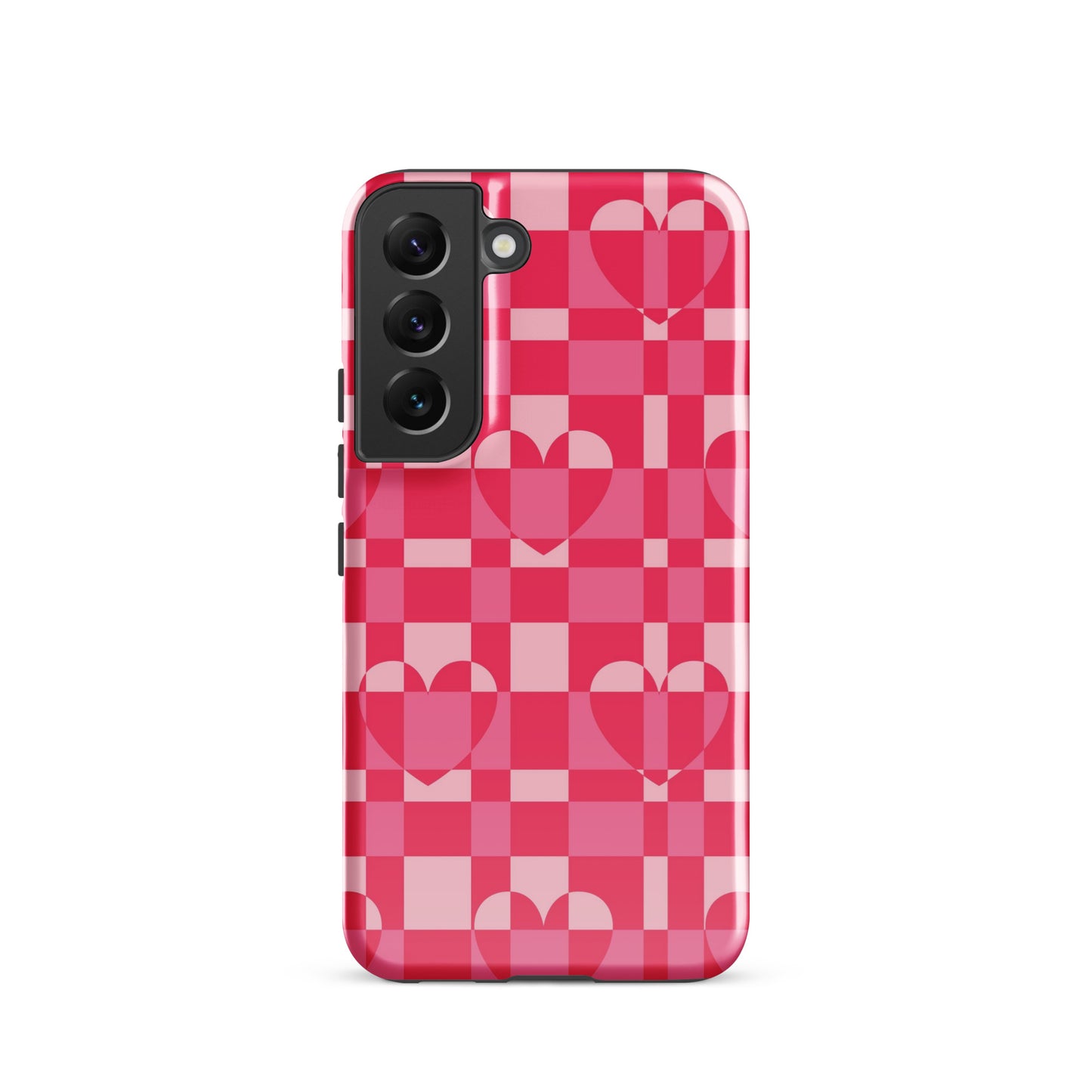 Hearts Checkered Samsung Case