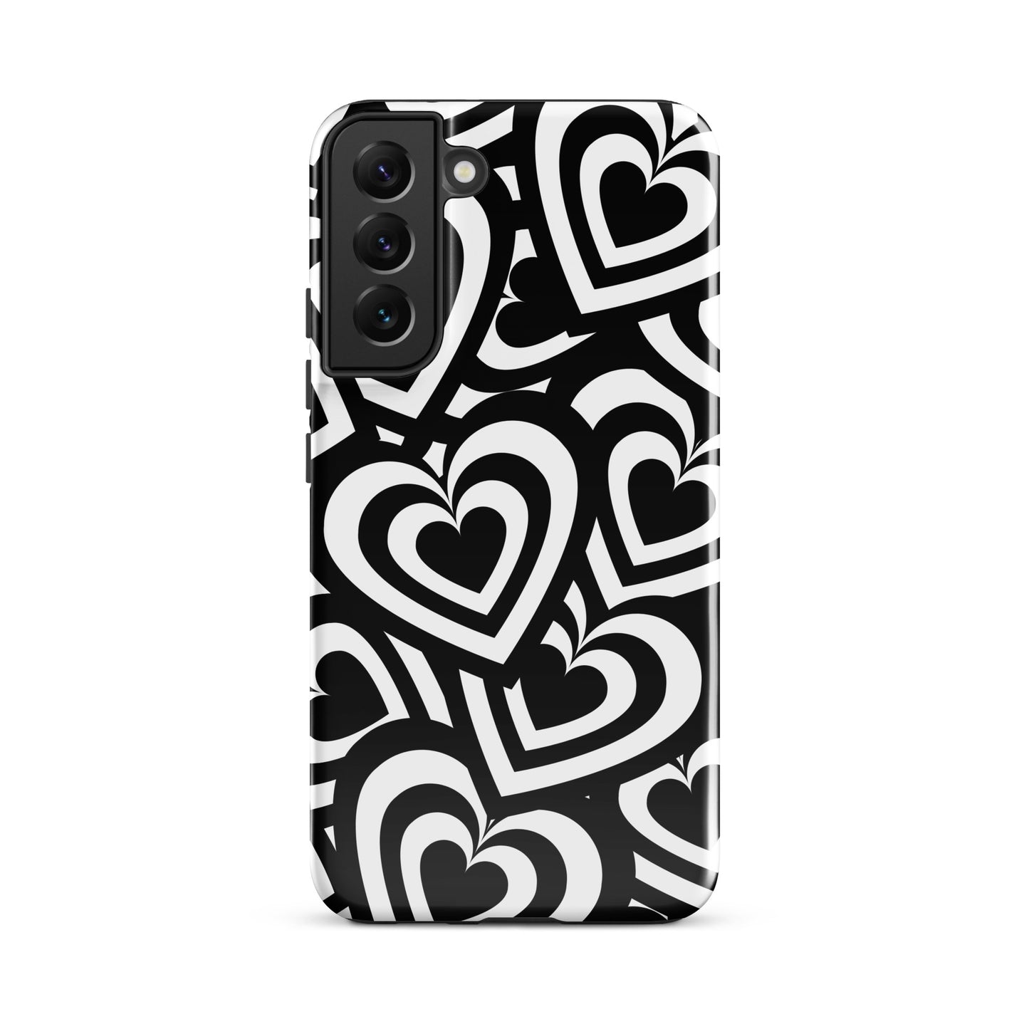 Black & White Hearts Samsung Case