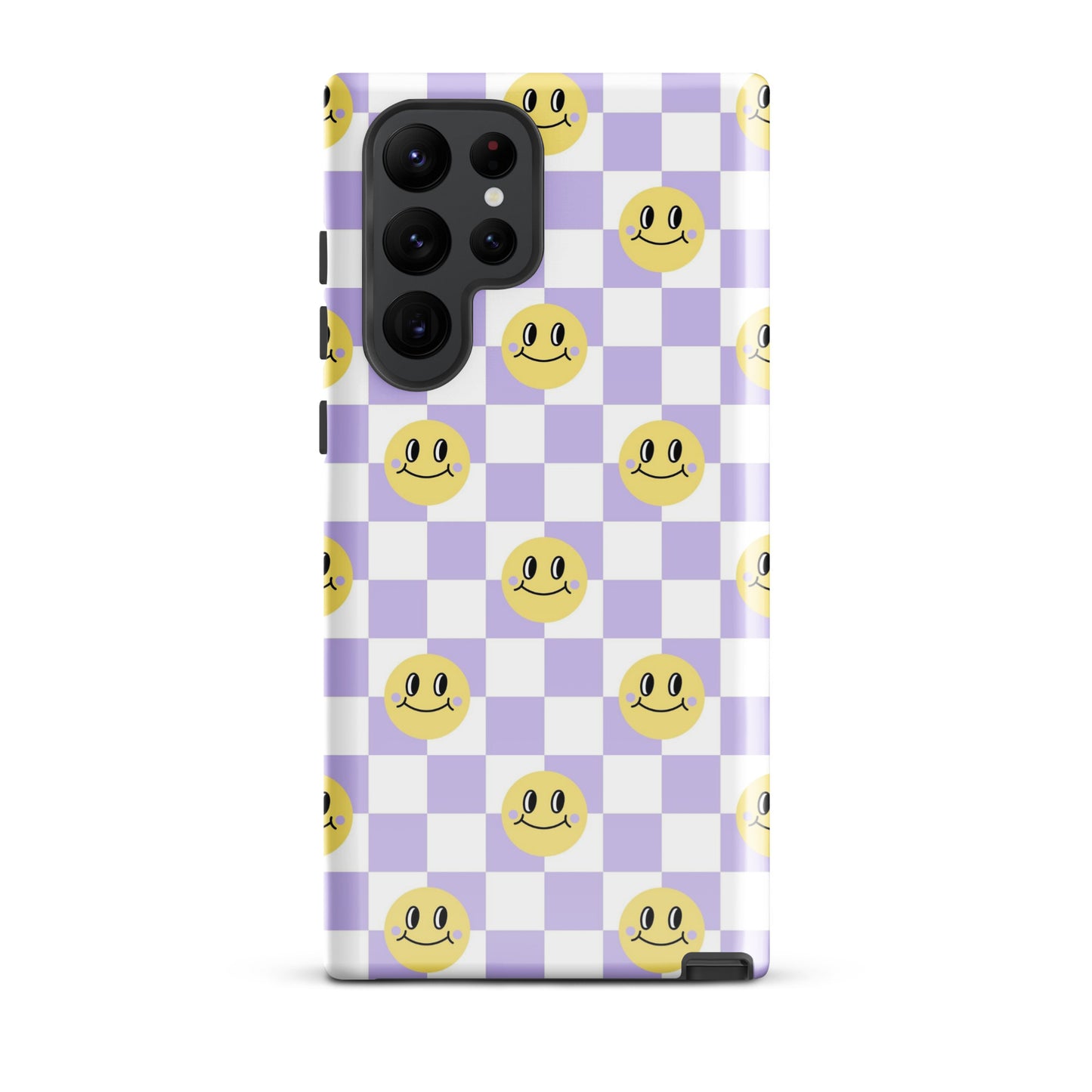 Checkered Smiley Faces Samsung Case