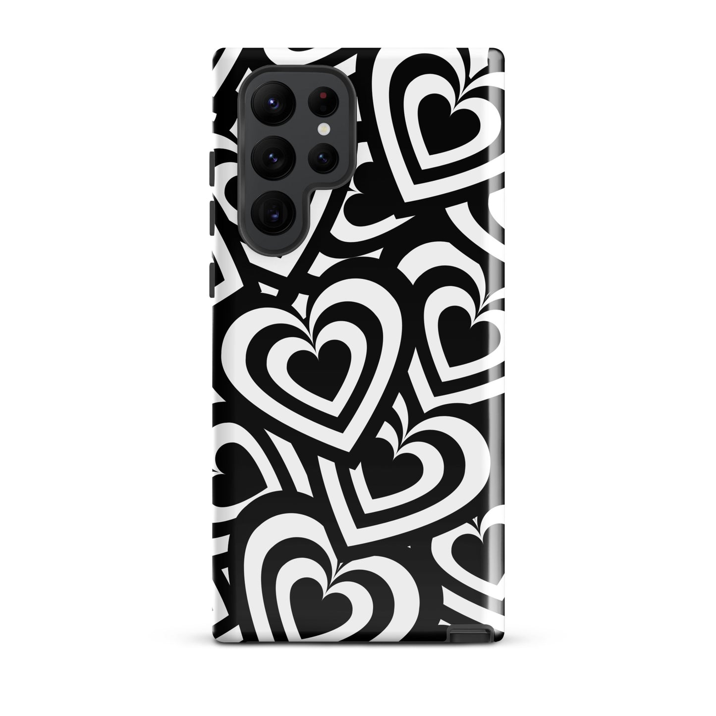Black & White Hearts Samsung Case