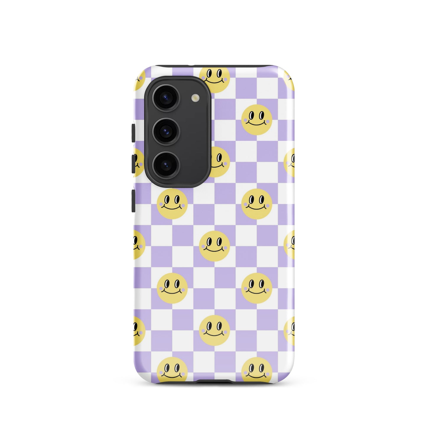 Checkered Smiley Faces Samsung Case