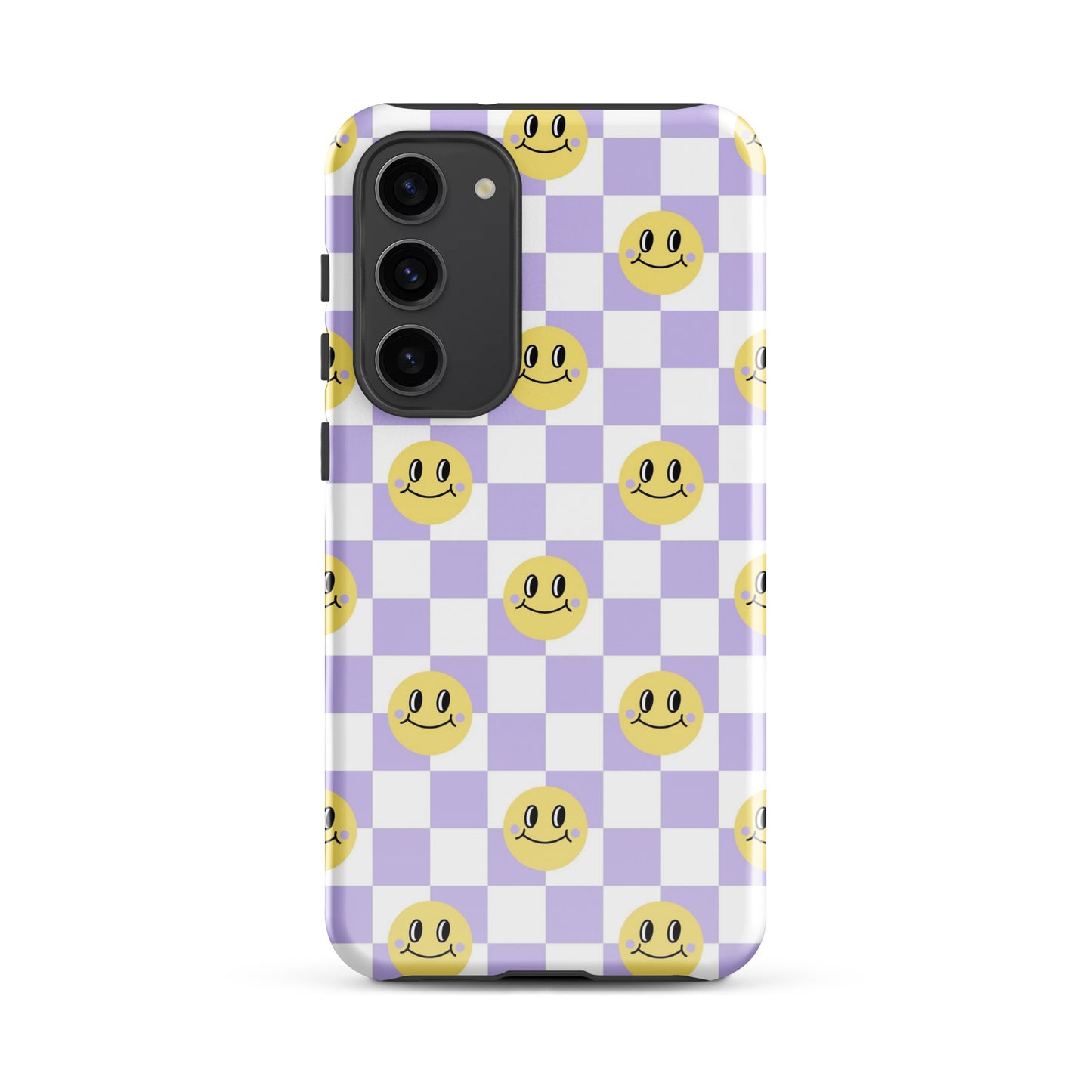 Checkered Smiley Faces Samsung Case