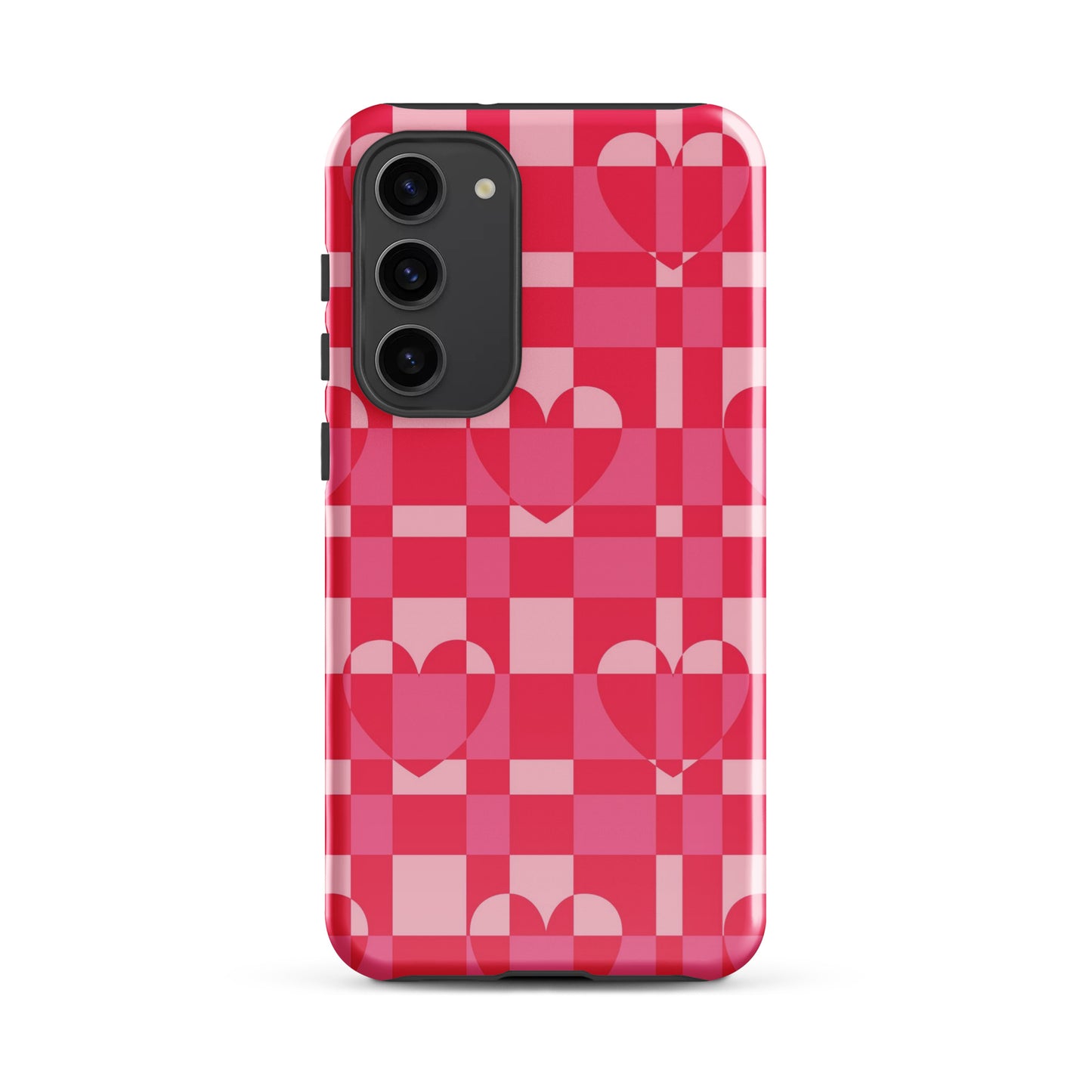 Hearts Checkered Samsung Case