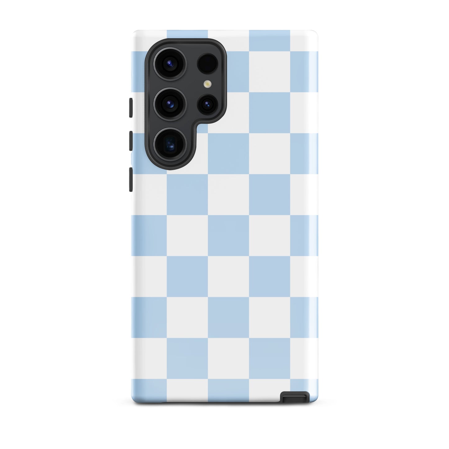 Pastel Blue Checkered Samsung Case